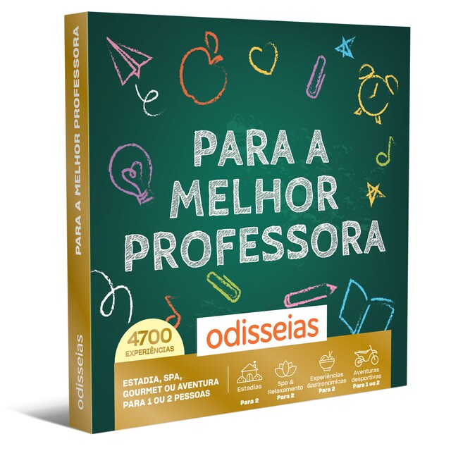 Imagem 0 de Pack Presente Odisseias - Para a melhor Professora | Experiência de alojamento, spa, gourmet ou aventura | 1 ou 2 pessoas