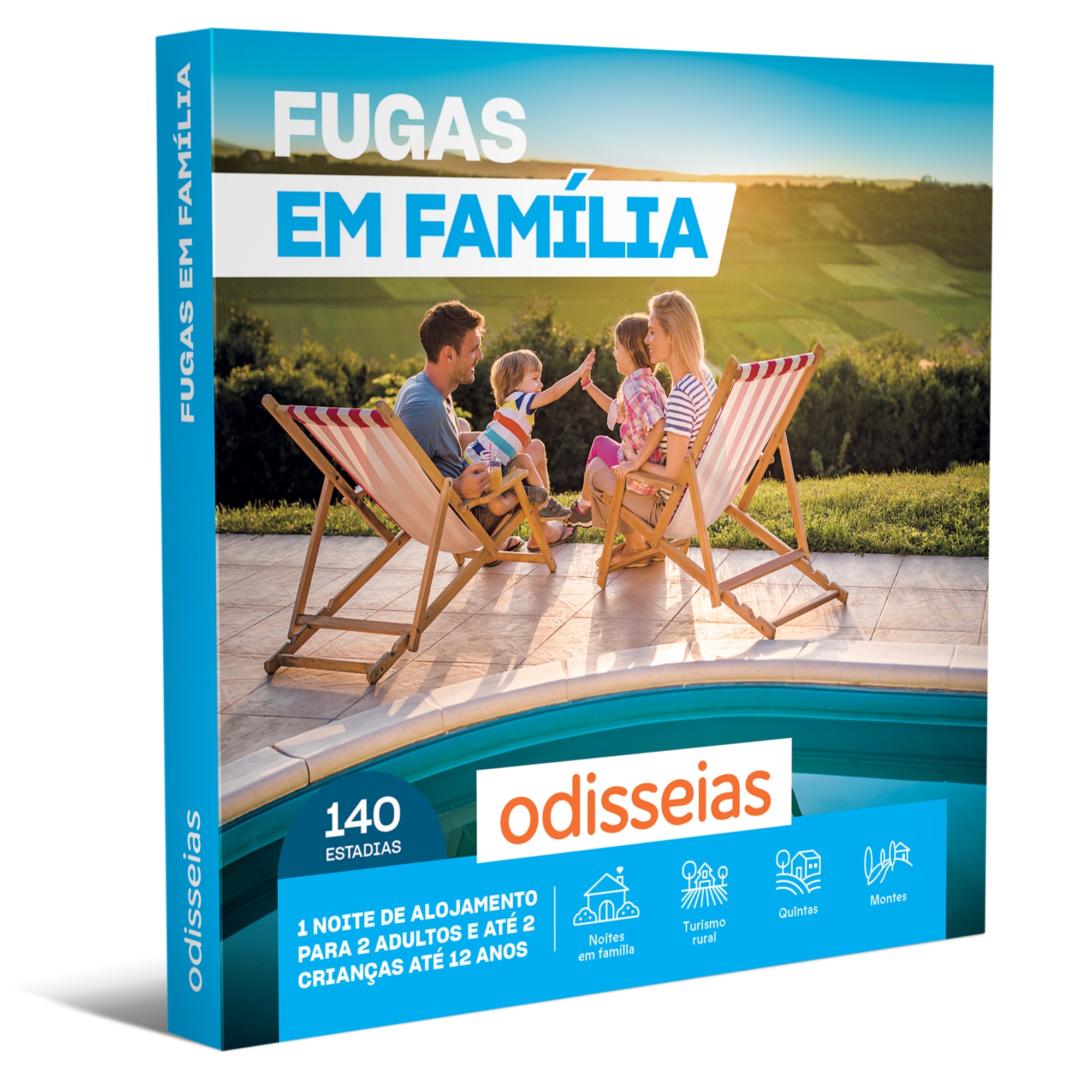 Imagem 0 de Pack Presente Odisseias - Fugas em Família | Experiência 1 noite | 2 adultos + 1 ou 2 crianças