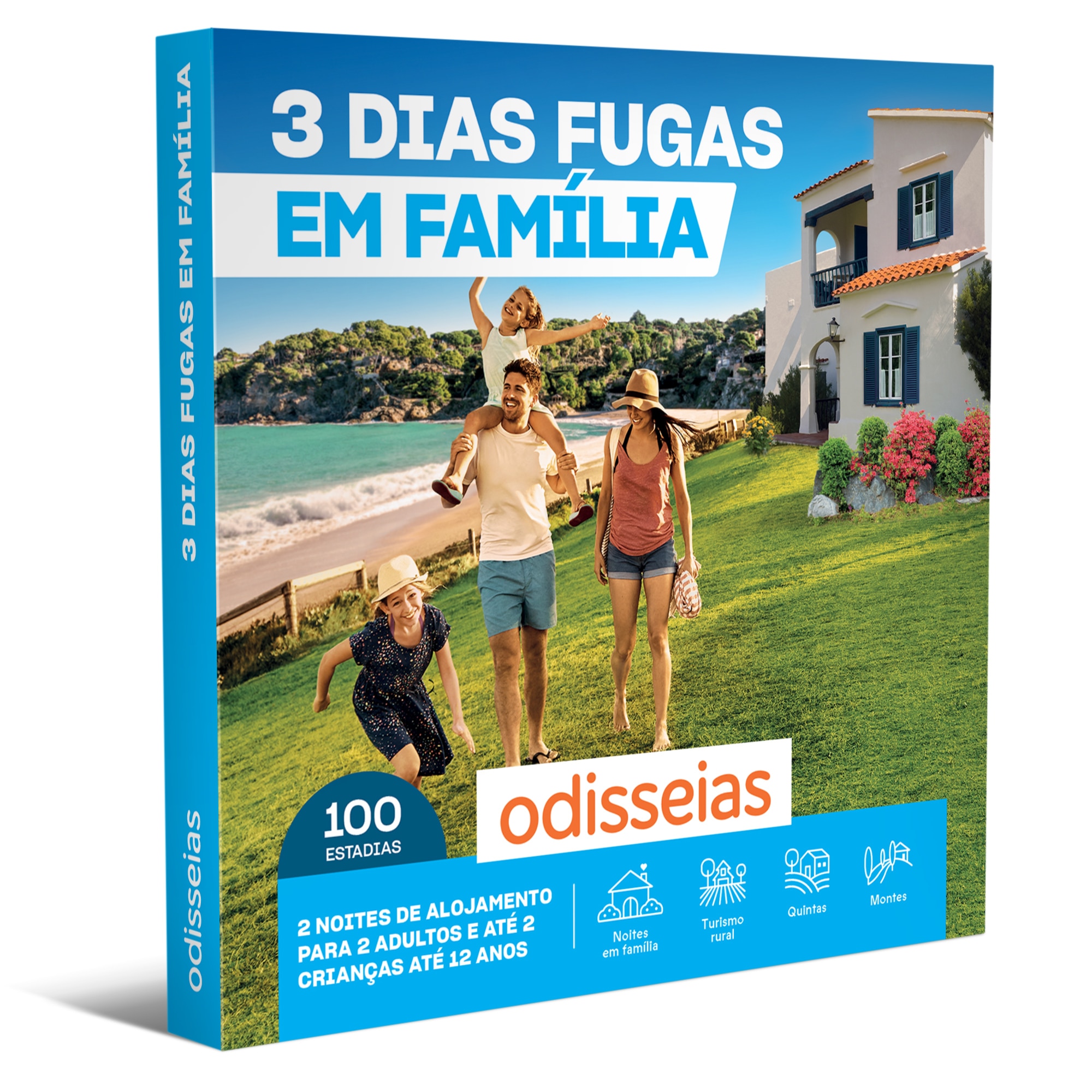 Imagem 0 de Pack Presente Odisseias - 3 Dias Fugas em Família | Experiência de 2 noites | 2 adultos + 1 ou 2 crianças