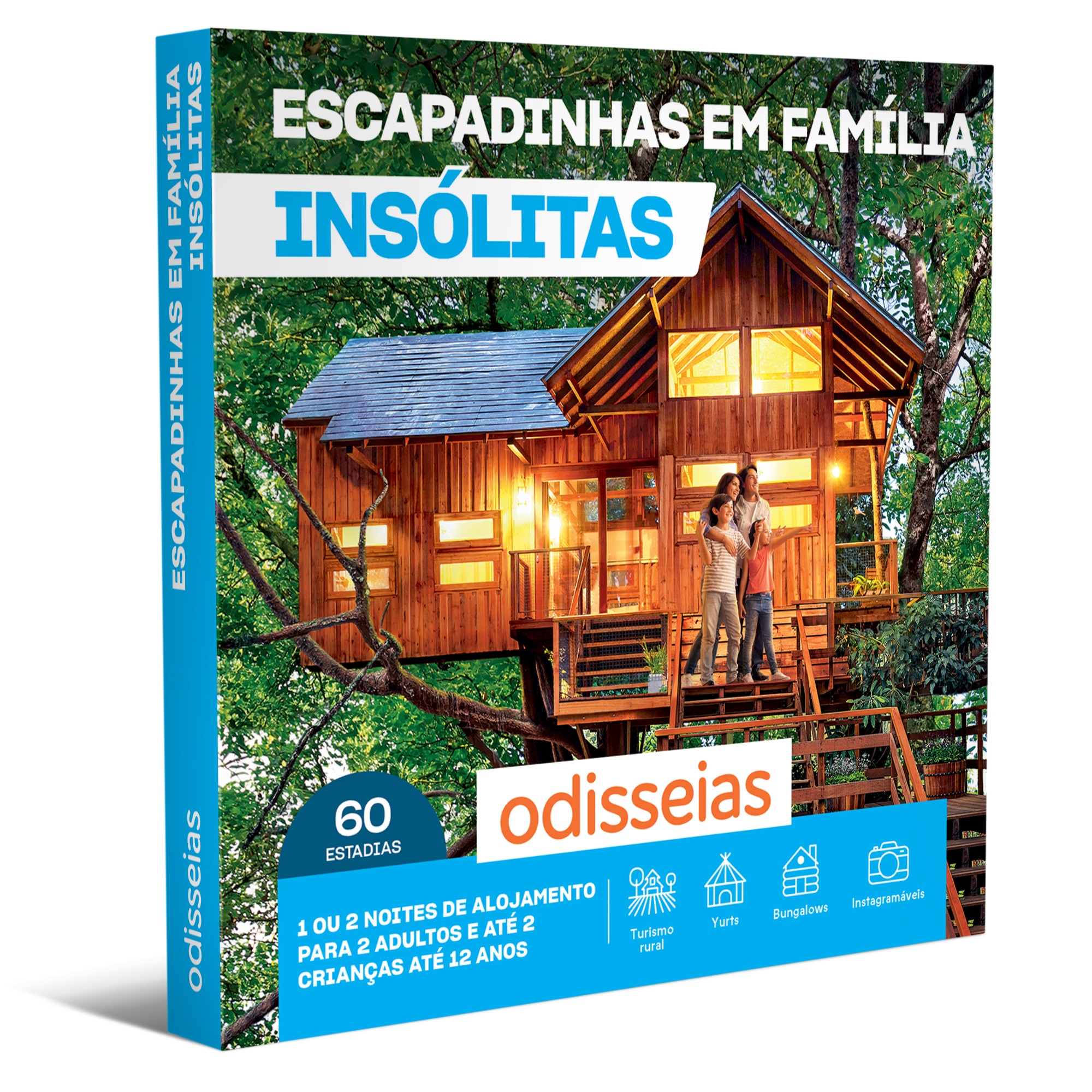 Imagem 0 de Pack Presente Odisseias - Escapadinhas em Família - Insólitas | Experiência 1 ou 2 noites | 2 adultos + 1 ou 2 crianças