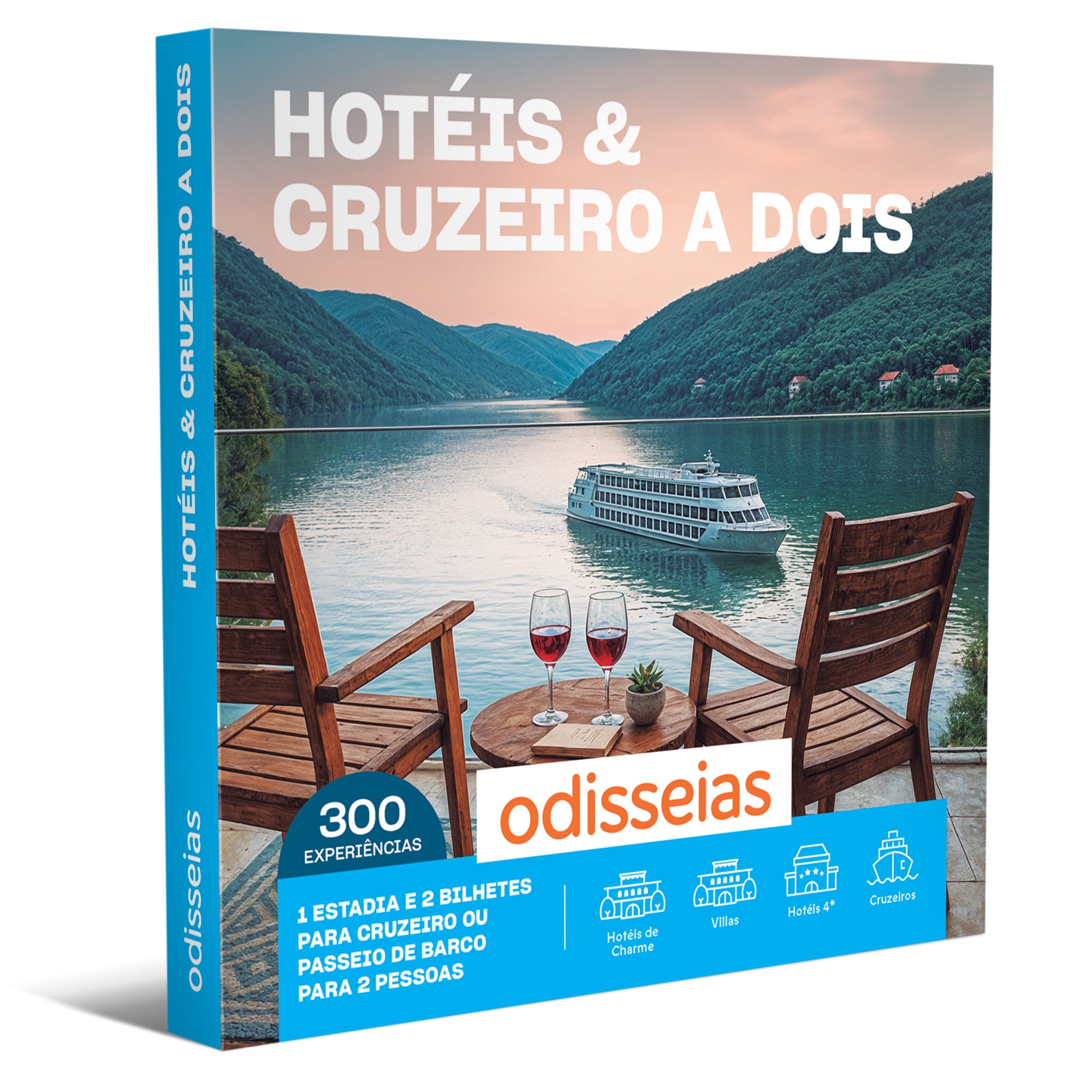 Pack Presente Odisseias - Hotéis & Cruzeiro a Dois | Experiência de alojamento e Cruzeiro | 2 pessoas 1