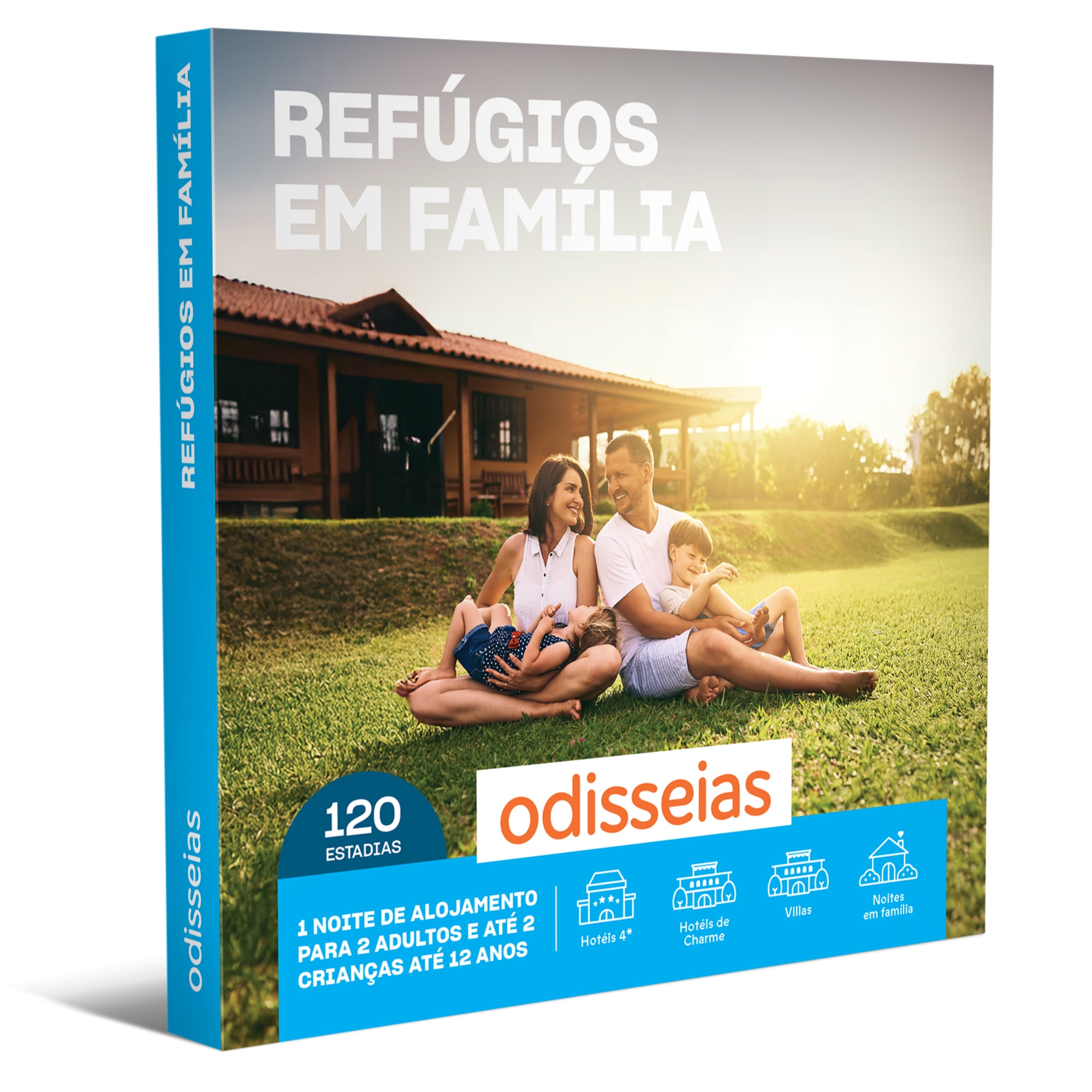 Pack Presente Odisseias - Refúgios em Família | Experiência 1 noite | 2 adultos + 1 ou 2 crianças 1