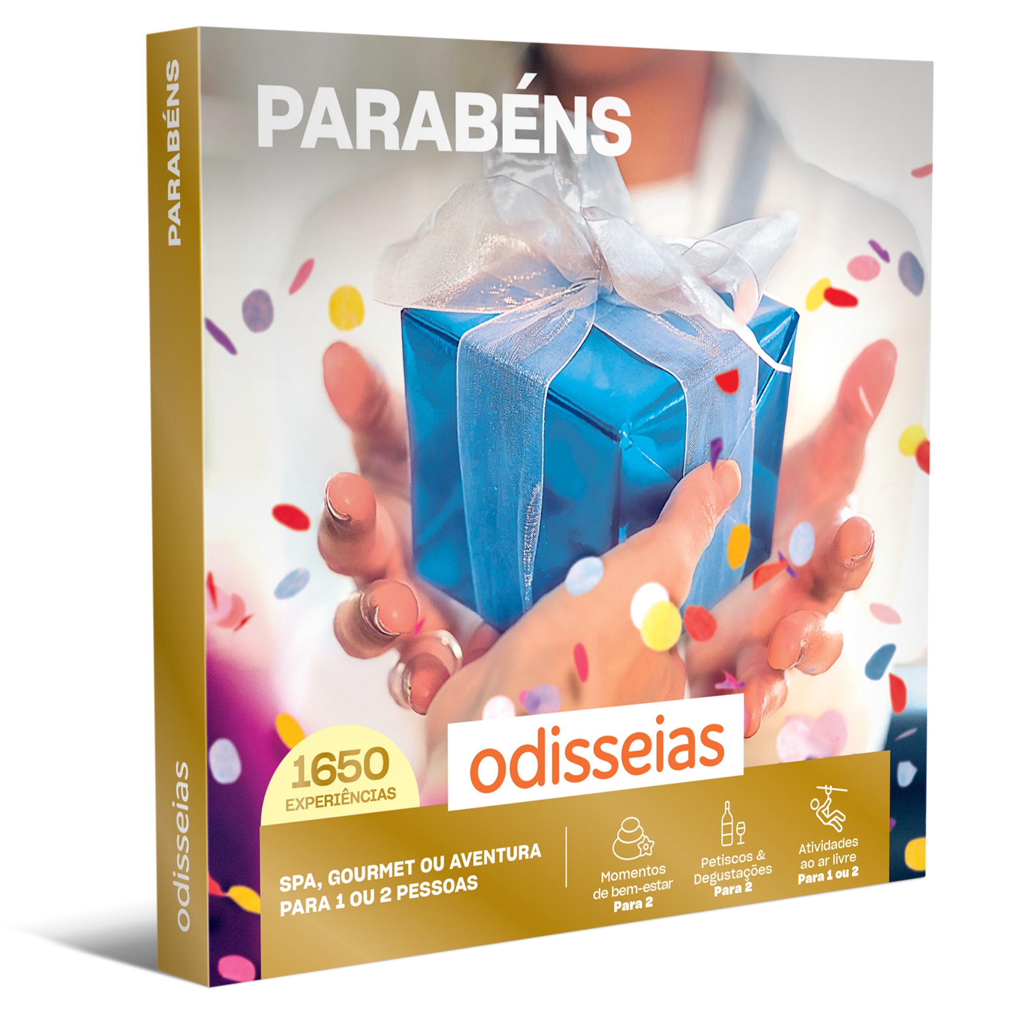 Imagem 0 de Pack Presente Odisseias - Parabéns | Experiência SPA, gourmet ou aventura | 1 ou 2 pessoas