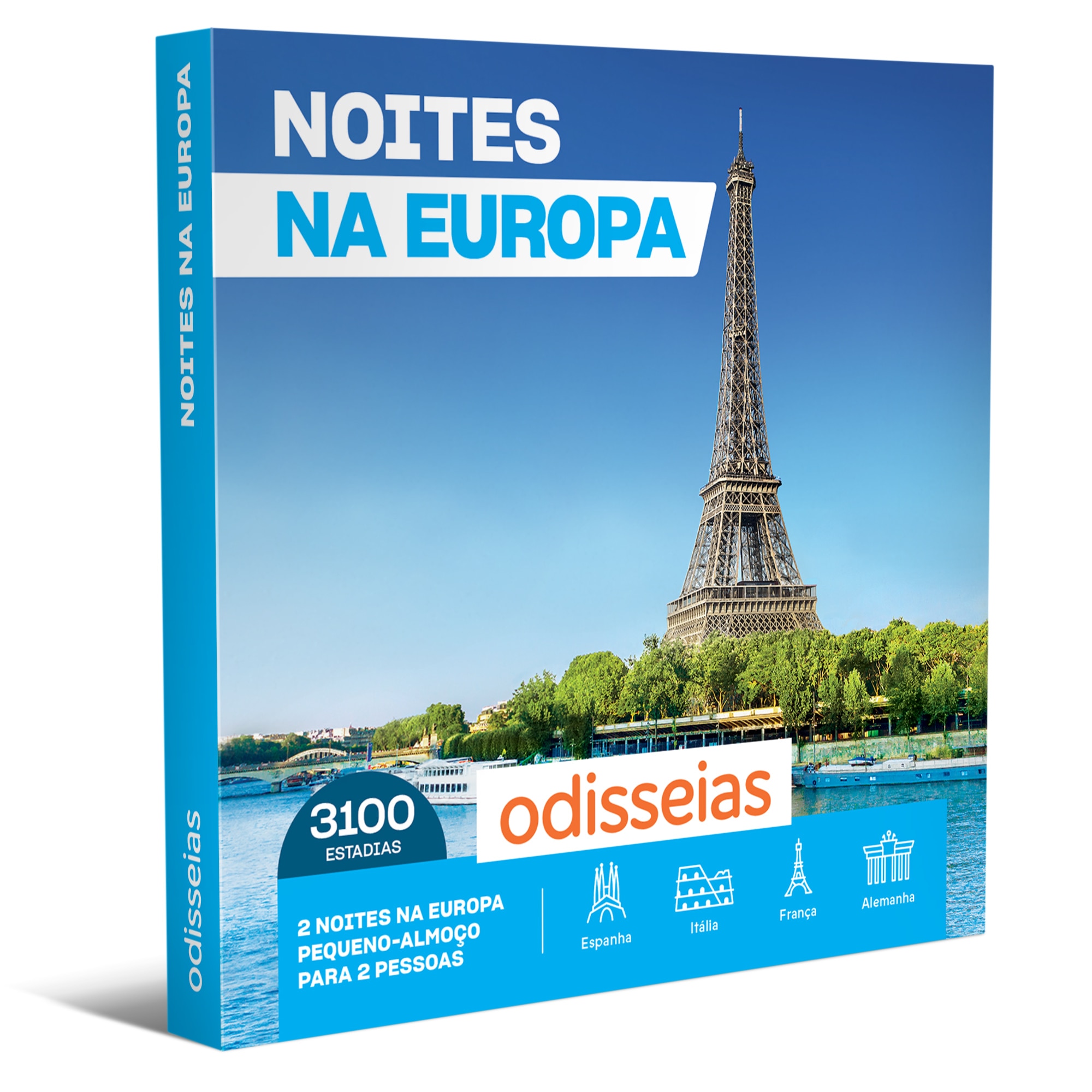 Pack Presente Odisseias - Noites na Europa | Experiência 2 noites | Peq. almoço ou Jantar | 2 pessoas 1