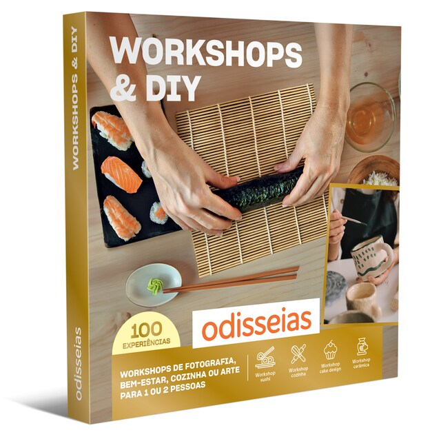 Imagem 0 de Pack Presente Odisseias - Workshops & DIY | Experiência para 1 ou 2 pessoas