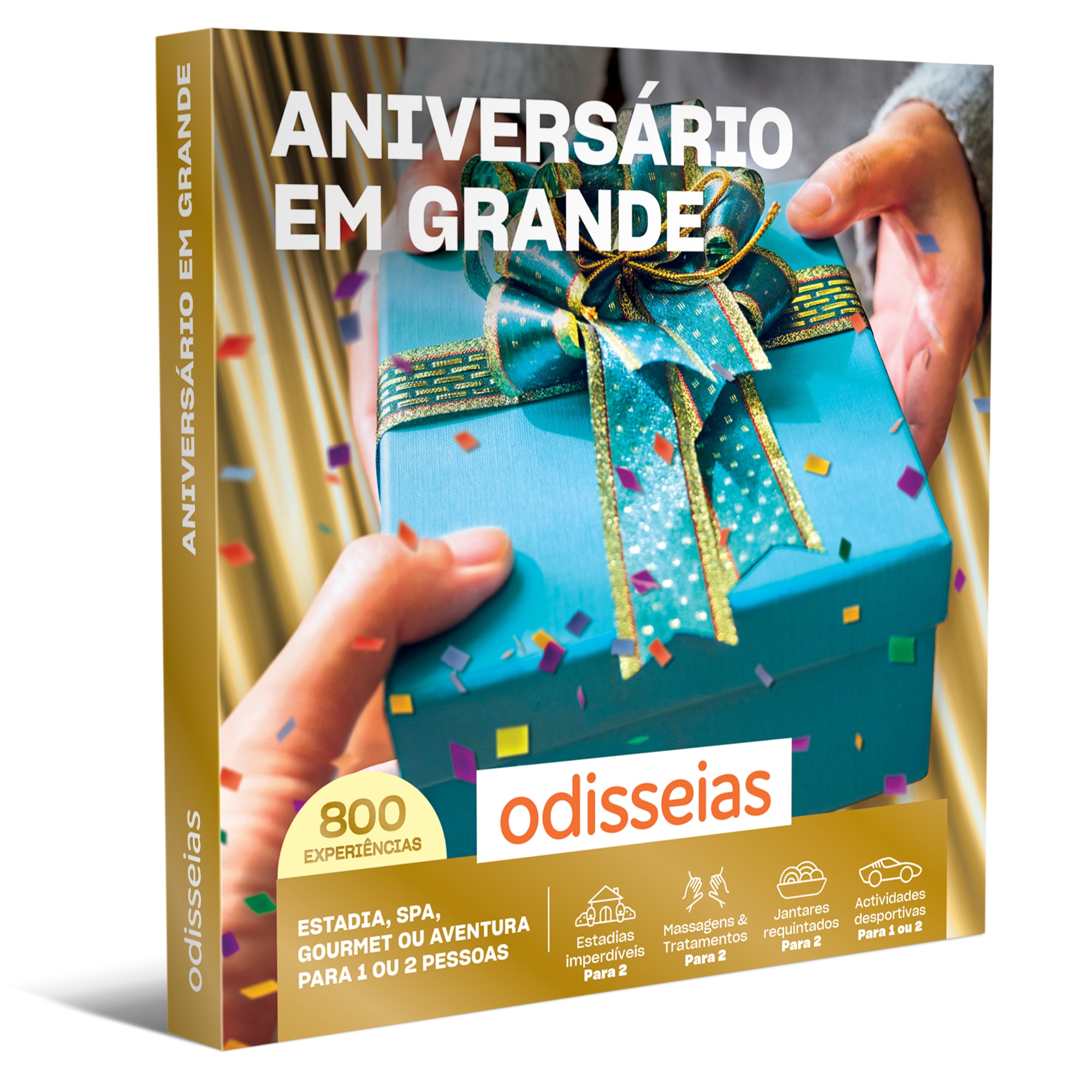 Pack Presente Odisseias - Aniversário em Grande | Experiência de alojamento, Spa, gourmet ou aventura | 1 ou 2 pessoas 1