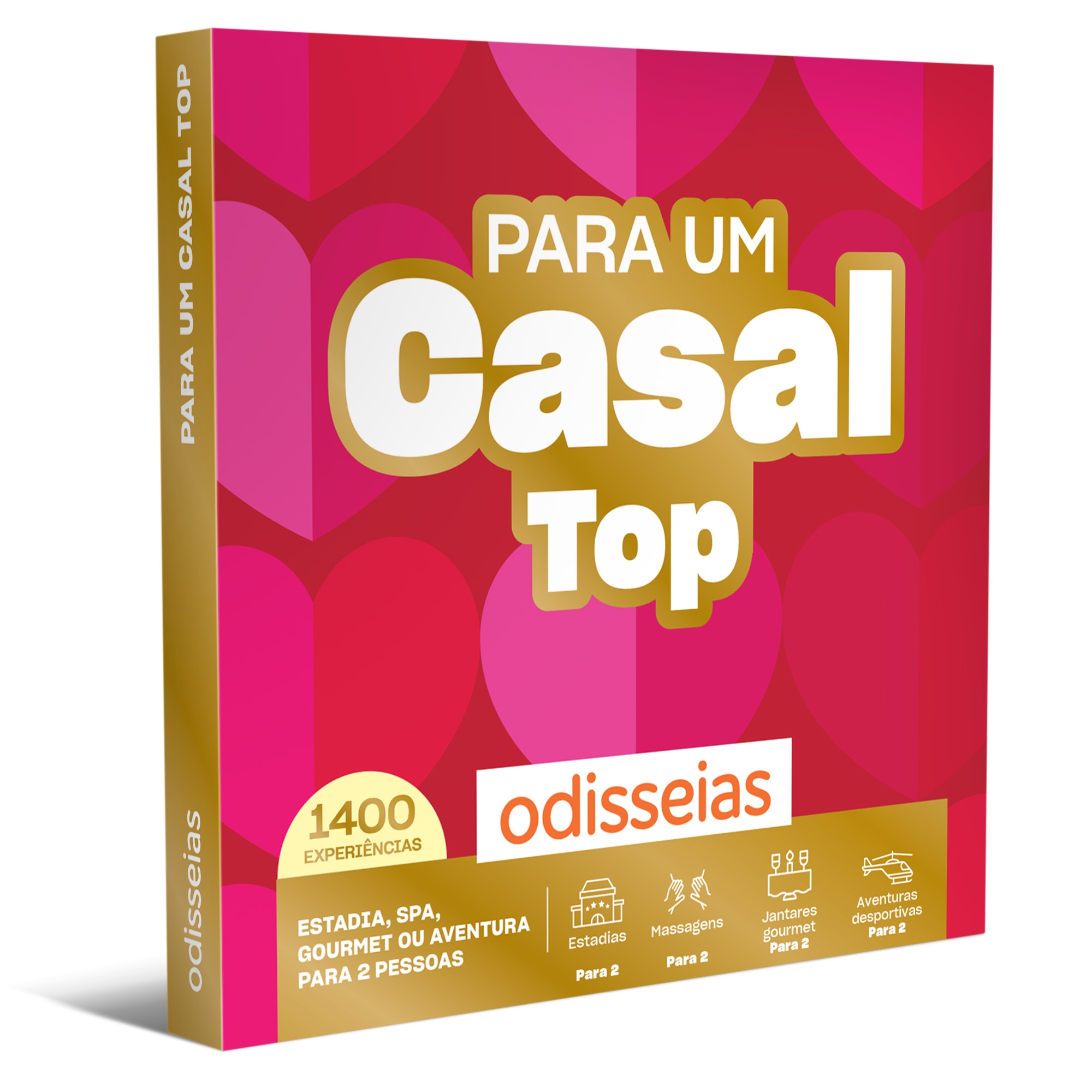 Pack Presente Odisseias - Para um Casal Top | Experiência de alojamento, Spa, gourmet ou aventura para 2 pessoas 1
