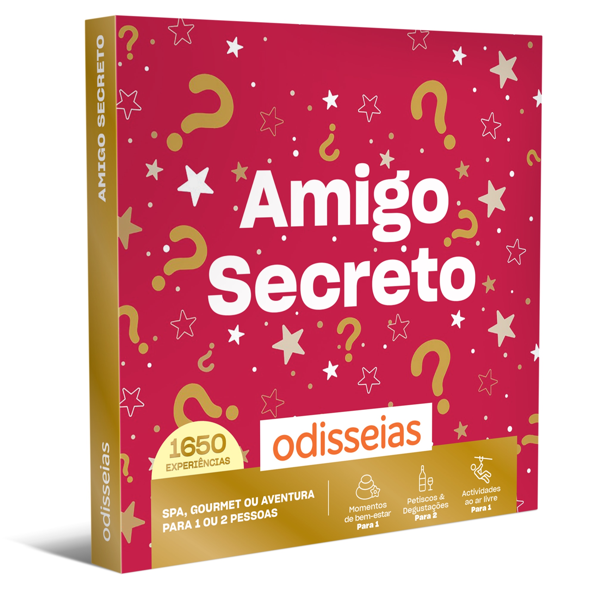 Pack Presente Odisseias - Amigo Secreto | Experiência de Spa, gourmet ou aventura | 1 ou 2 pessoas 1