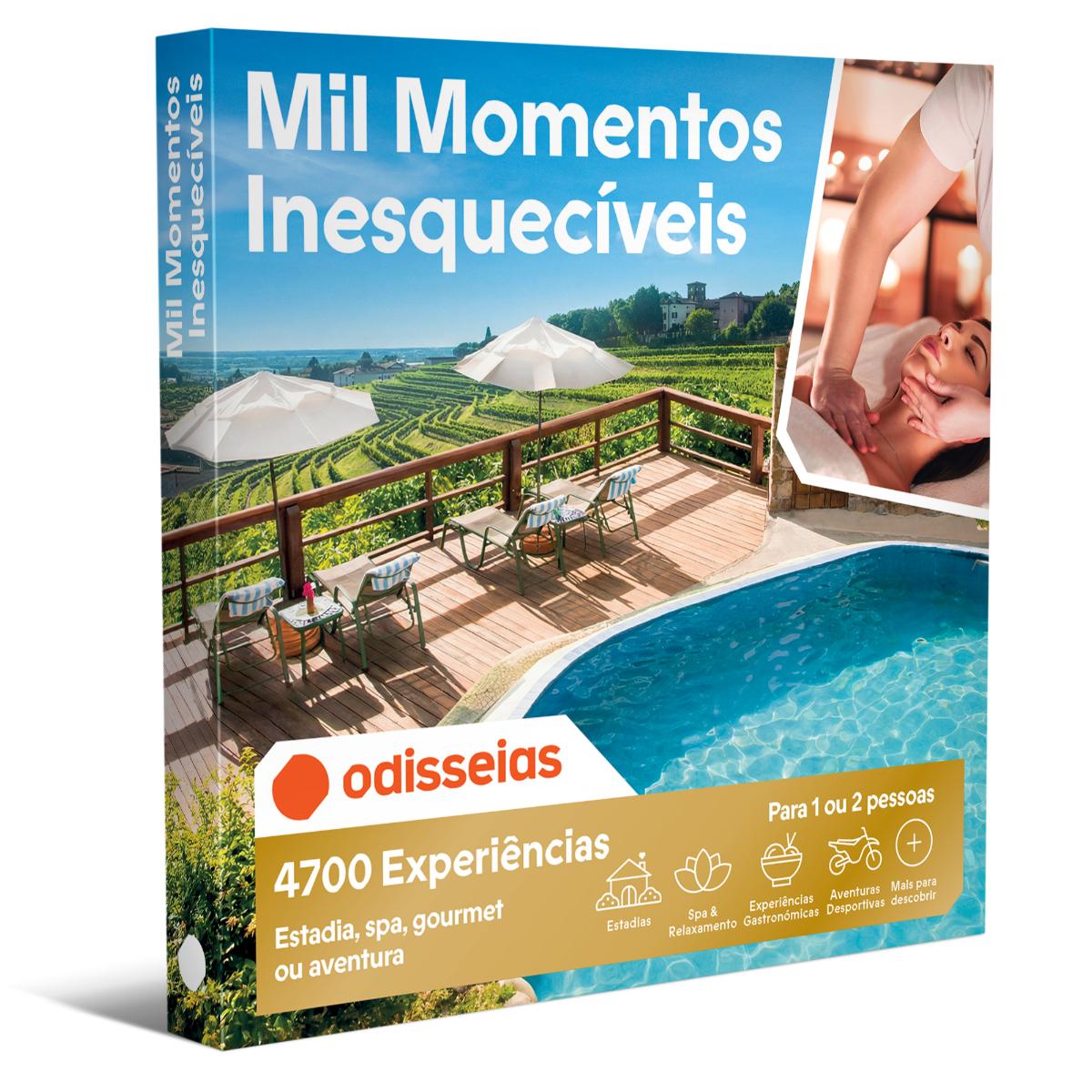 Imagem 0 de Pack Presente Odisseias - Mil Momentos Inesquecíveis | Experiência de alojamento, SPA, gourmet ou aventura | 1 ou 2 pessoas