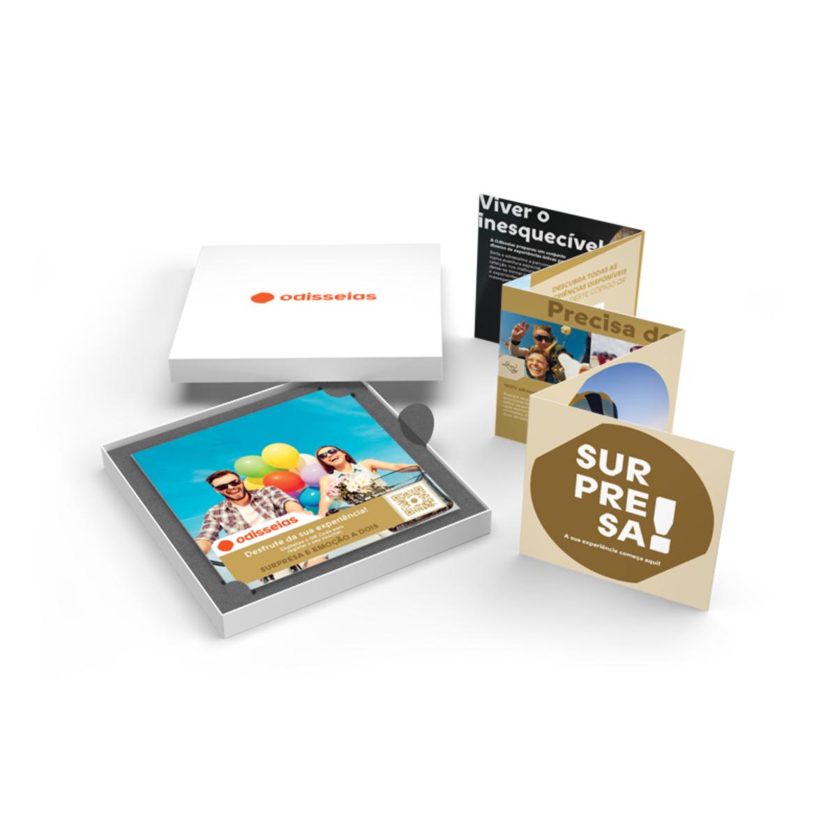 Pack Presente Odisseias - Surpresa e Emoção a Dois | Experiência SPA, gourmet ou aventura | 2 pessoas 2