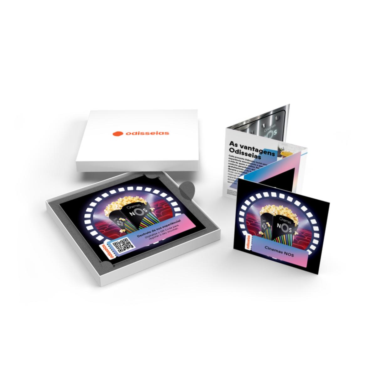 Pack Presente Odisseias - Cinemas NOS: Bilhetes & Pipocas a Dois 2