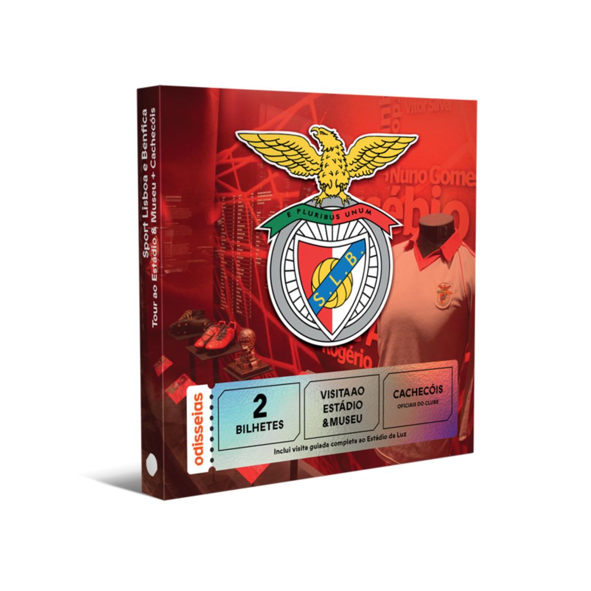 Imagem 0 de Pack Presente Odisseias - Sport Lisboa e Benfica | Tour ao Estádio & Museu + Cachecóis