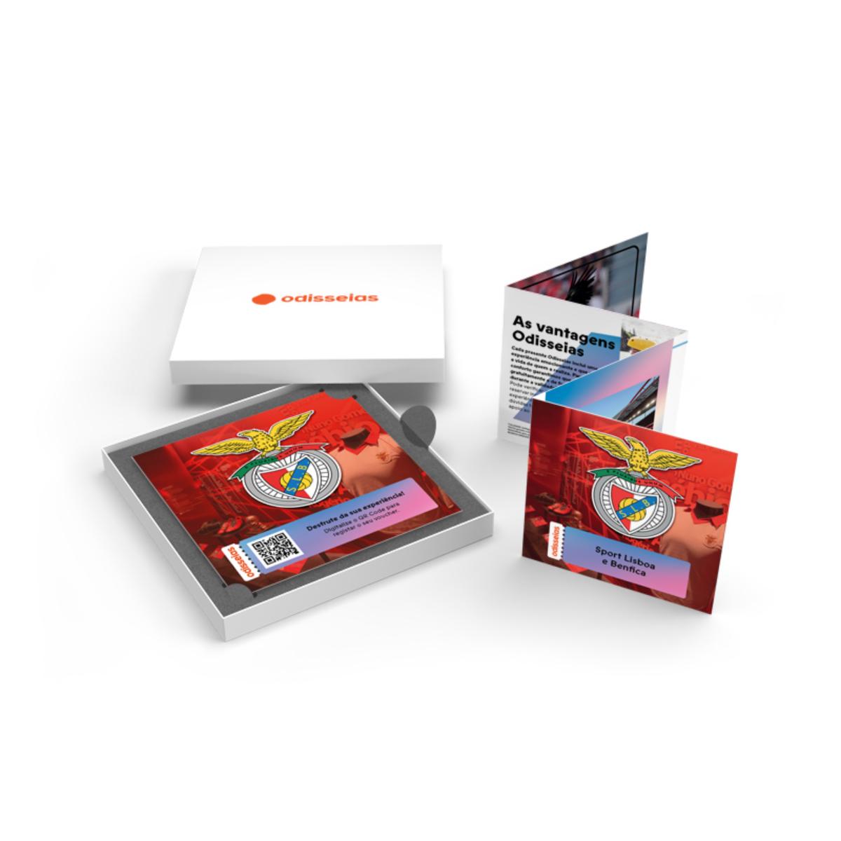 Pack Presente Odisseias - Sport Lisboa e Benfica | Tour ao Estádio & Museu + Cachecóis 2
