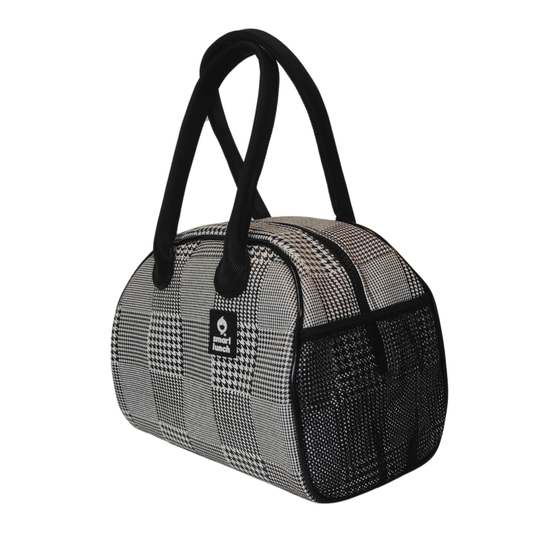 Saco Térmico CityBag Xadrez Preto-3