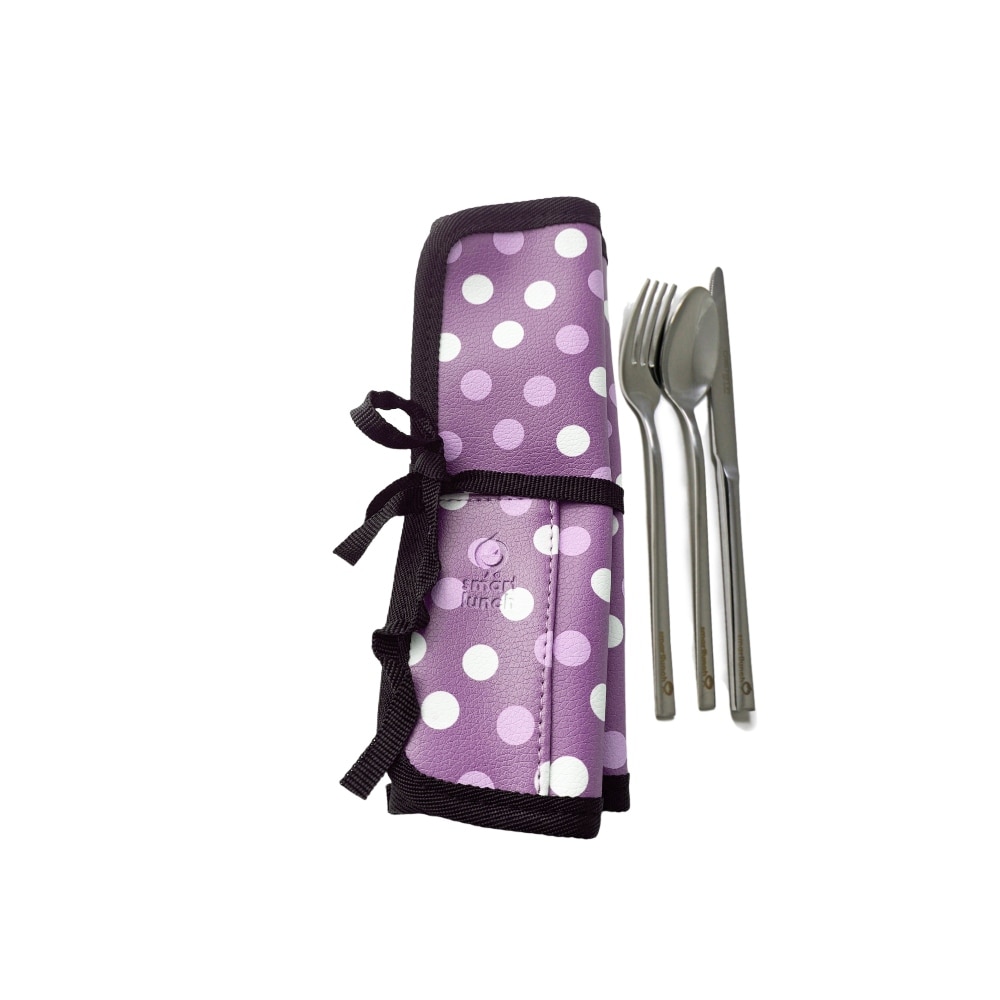 Conjunto de individual e talheres Rosa-1