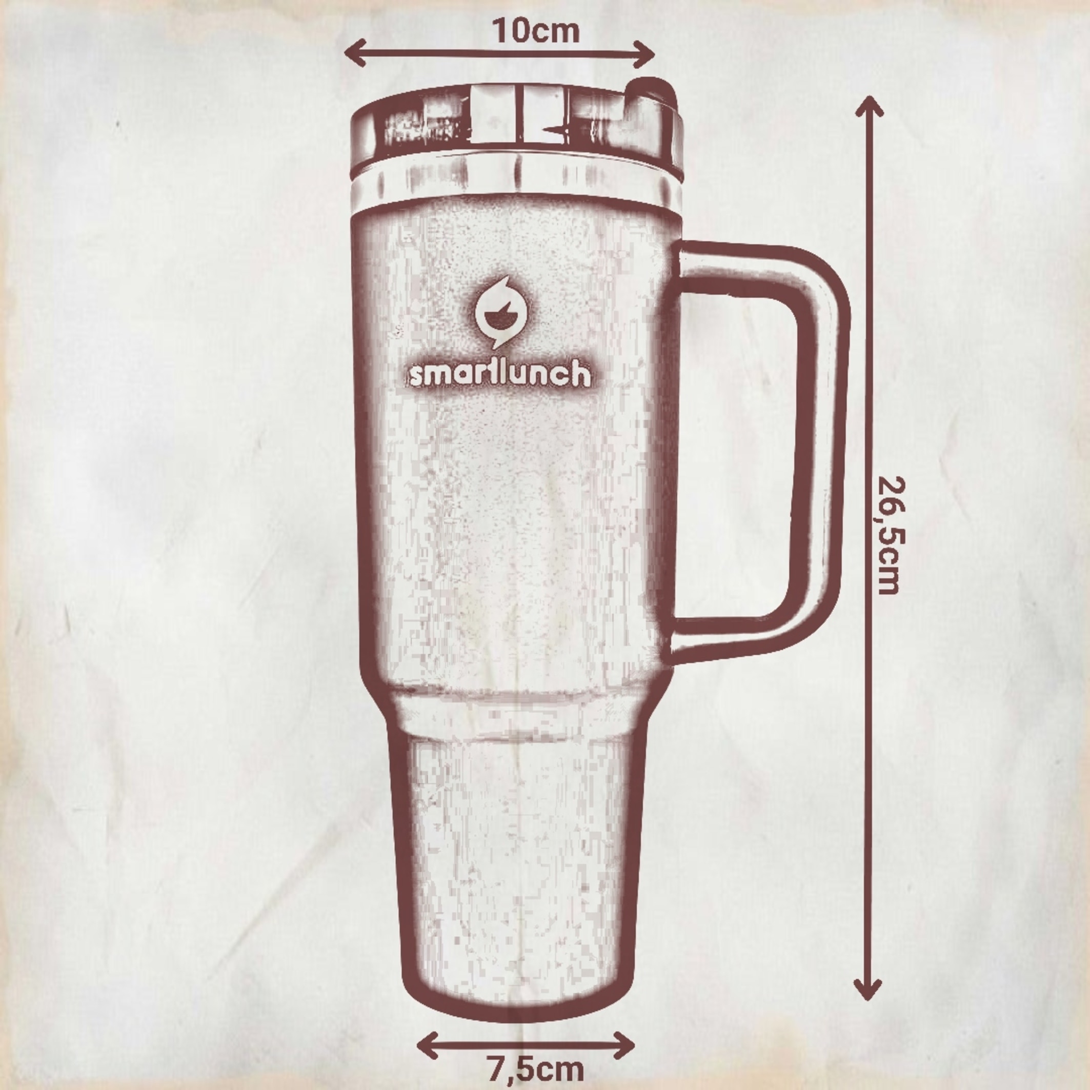 Copo Térmico Quencher H2O 1,2L Laranja-3