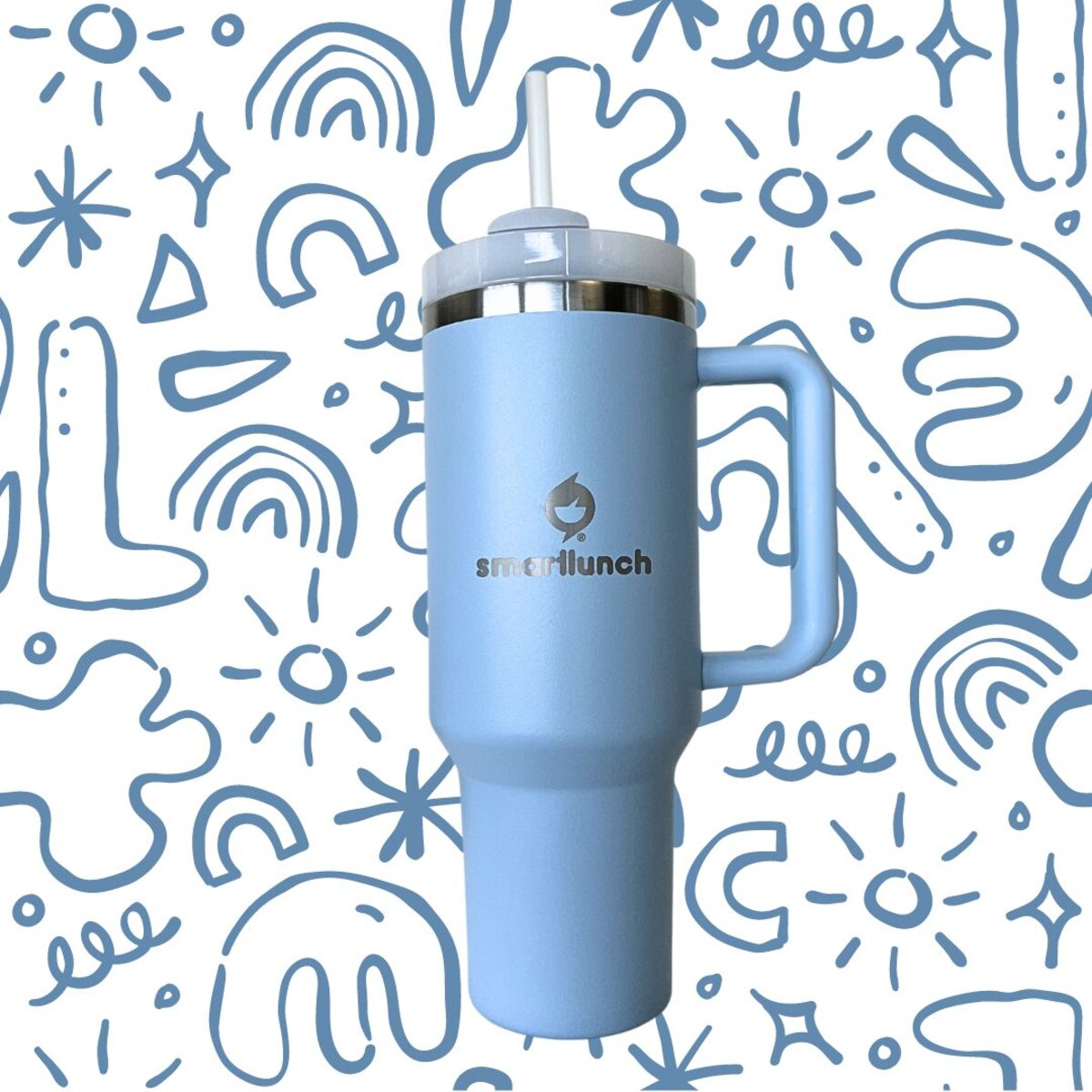 Copo Térmico Quencher H2O 1,2L Turquesa-2