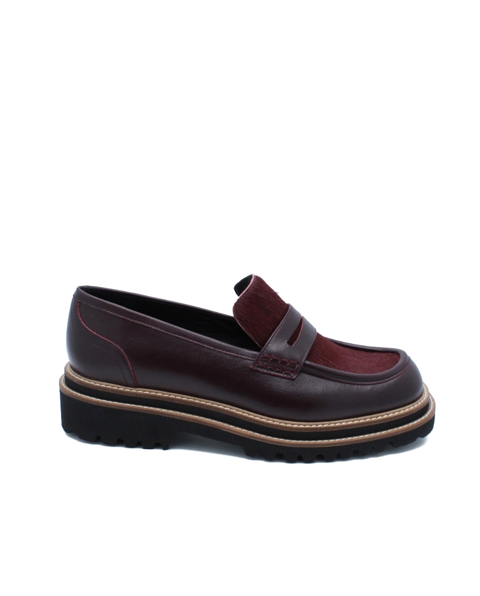 Imagem 0 de Loafers Houston Bordeaux em Pele
