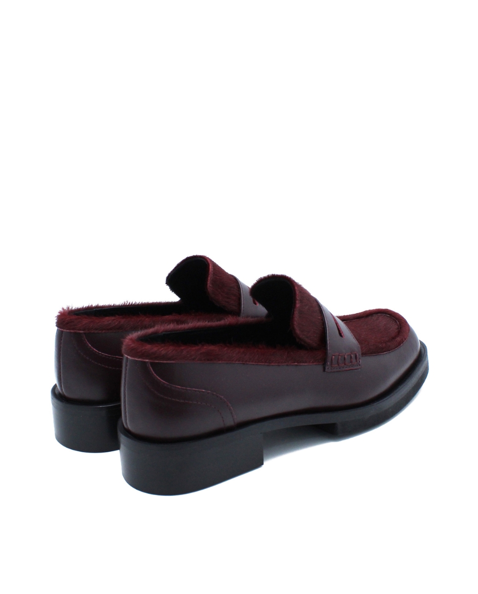 Loafers New York Bordeaux em Pele Bordeaux-3