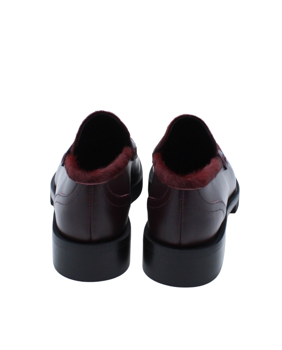 Loafers New York Bordeaux em Pele Bordeaux-4