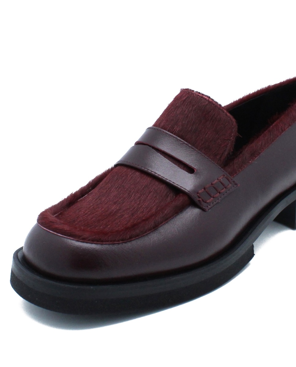 Loafers New York Bordeaux em Pele Bordeaux-7