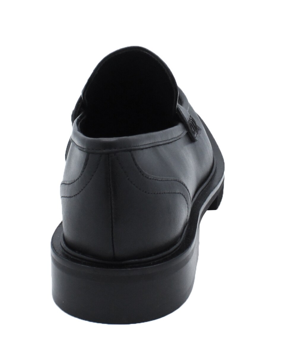 Loafers New York Black em Pele Preto-5