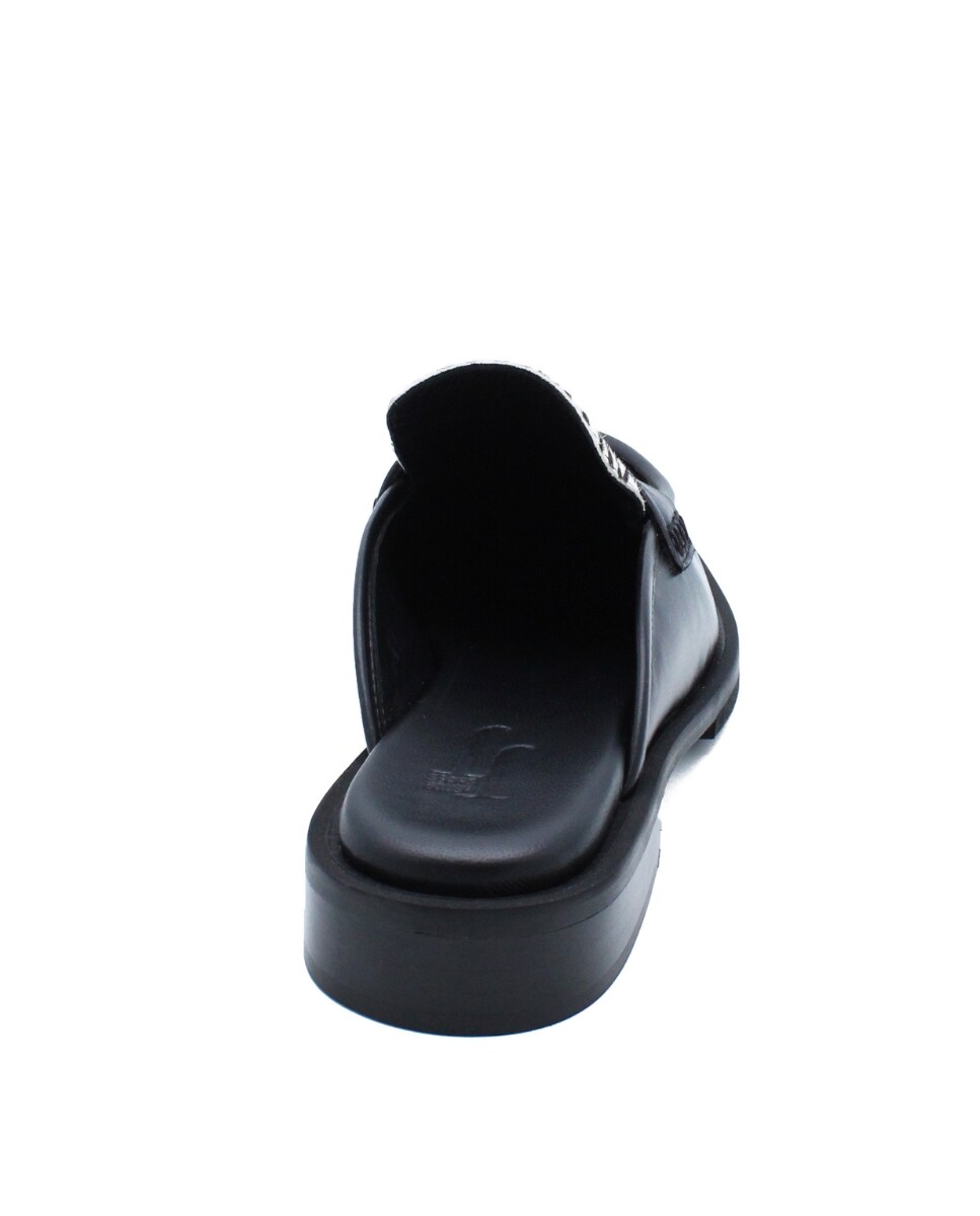 Mules Chicago Black-Zebra Print Preto-5