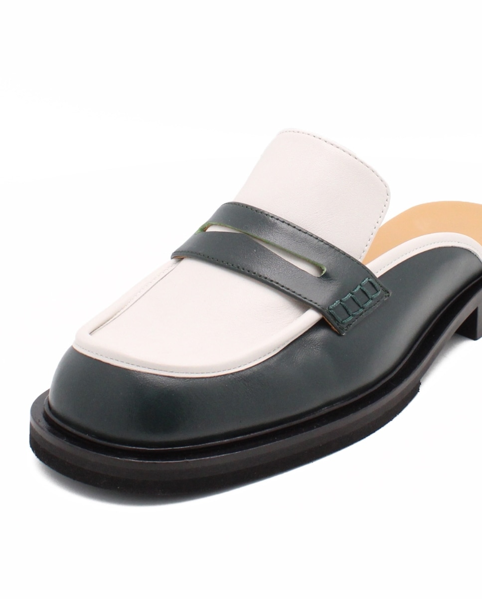 Mules Chicago Olive Off White Caqui-6