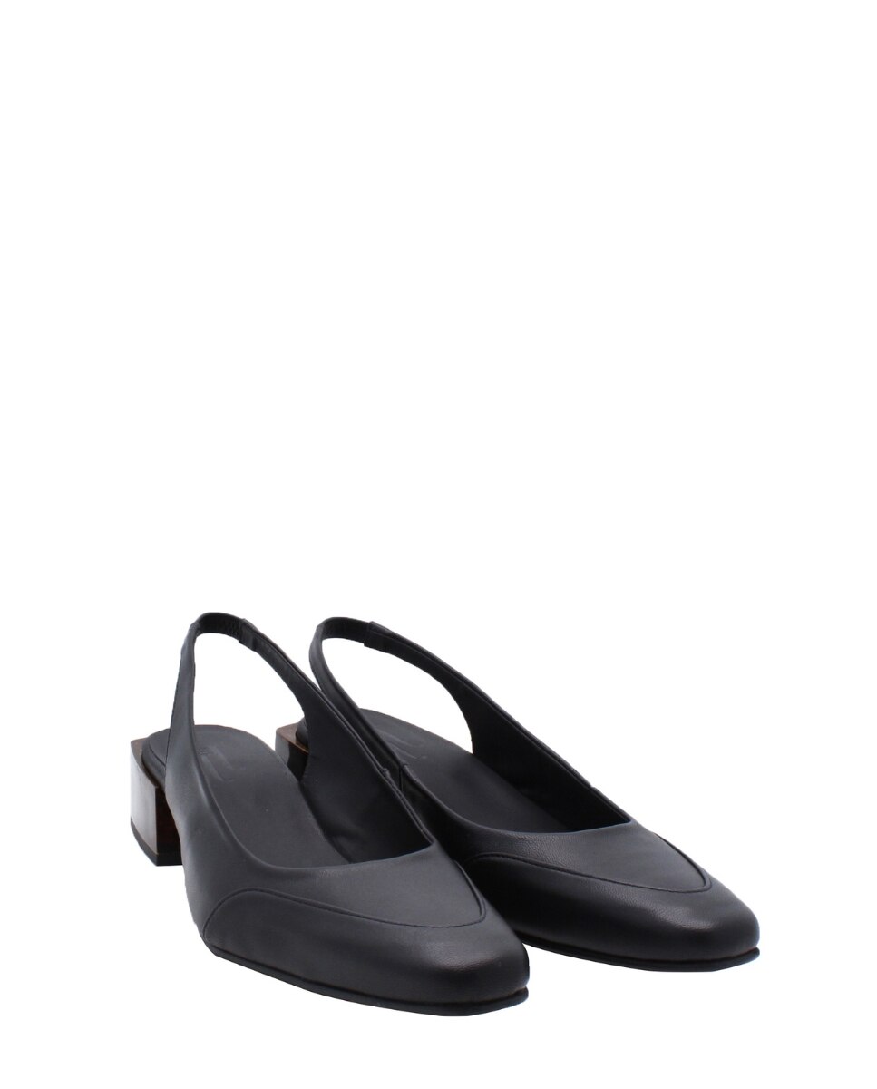 Sapatos Slingback Lisboa Black Preto-2