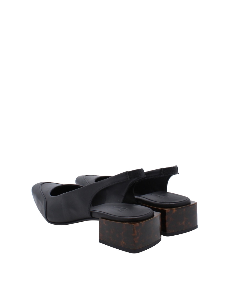 Sapatos Slingback Lisboa Black Preto-3