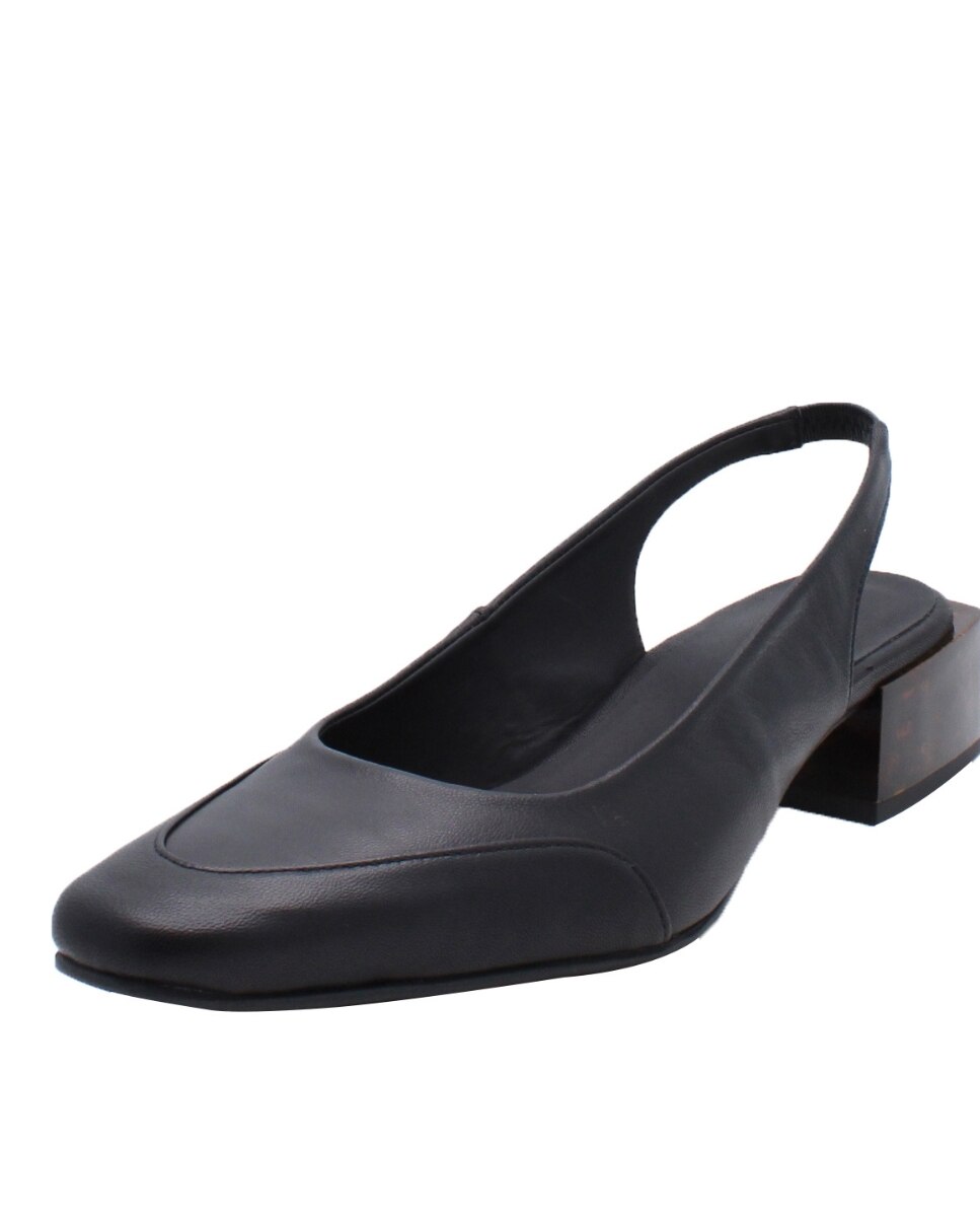 Sapatos Slingback Lisboa Black Preto-5