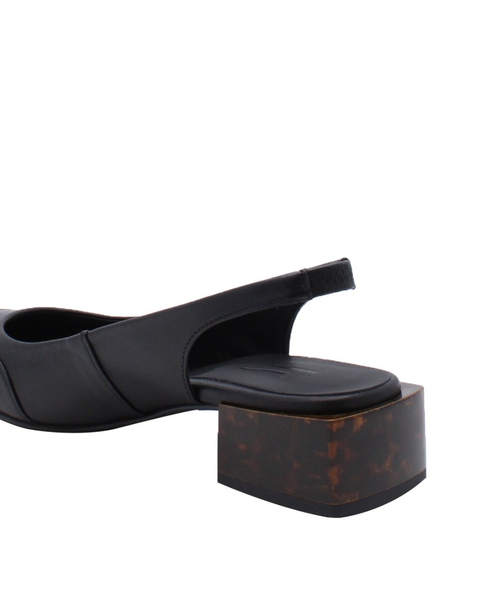 Sapatos Slingback Lisboa Black Preto-6