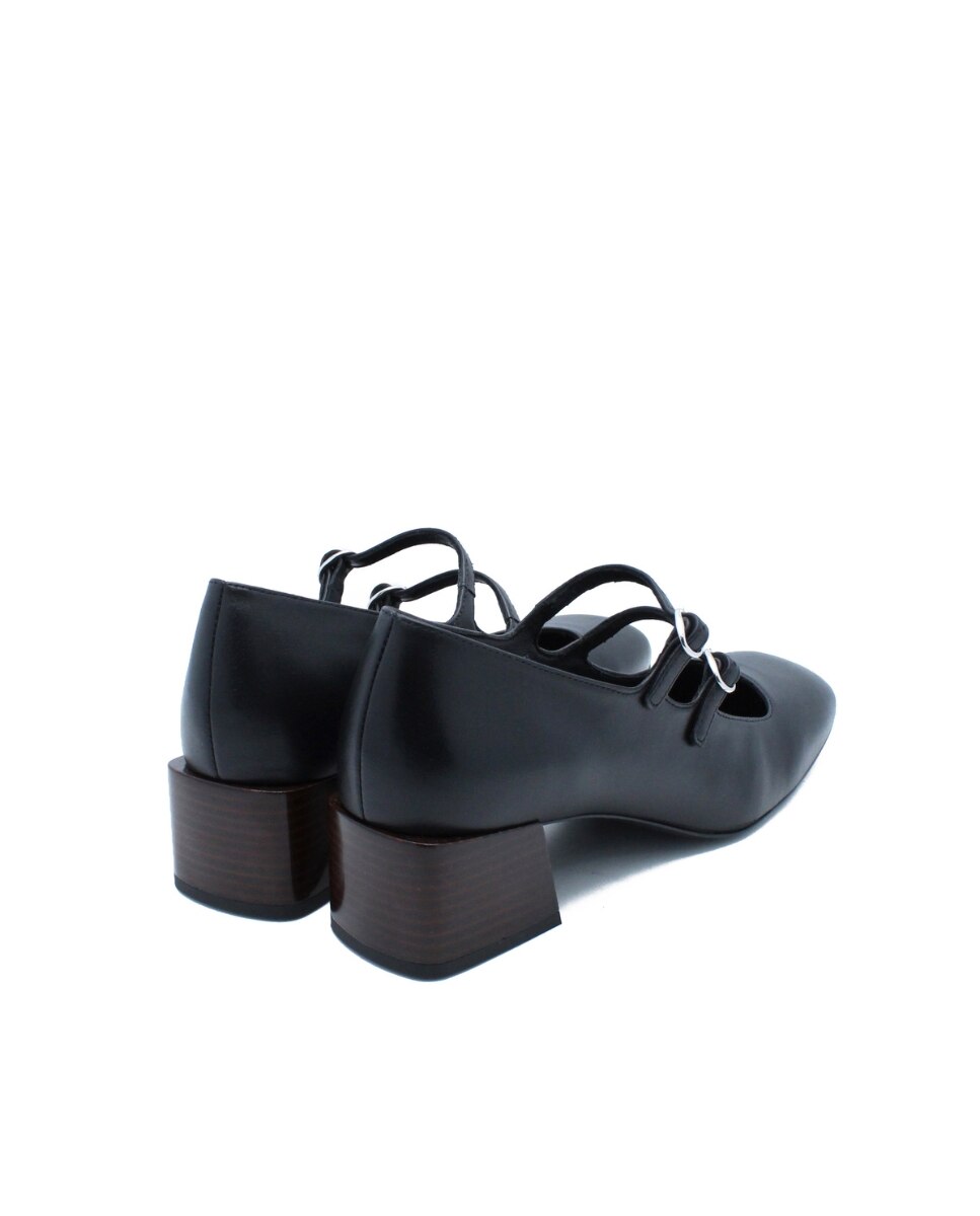 Sapatos Slingback Paris Black Preto-3