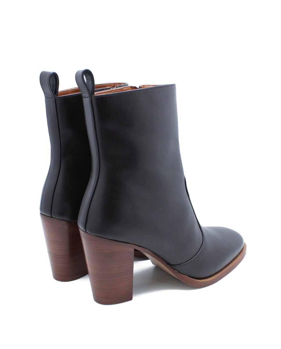 Botas Clássicas Florence Pretas em Pele Preto-3