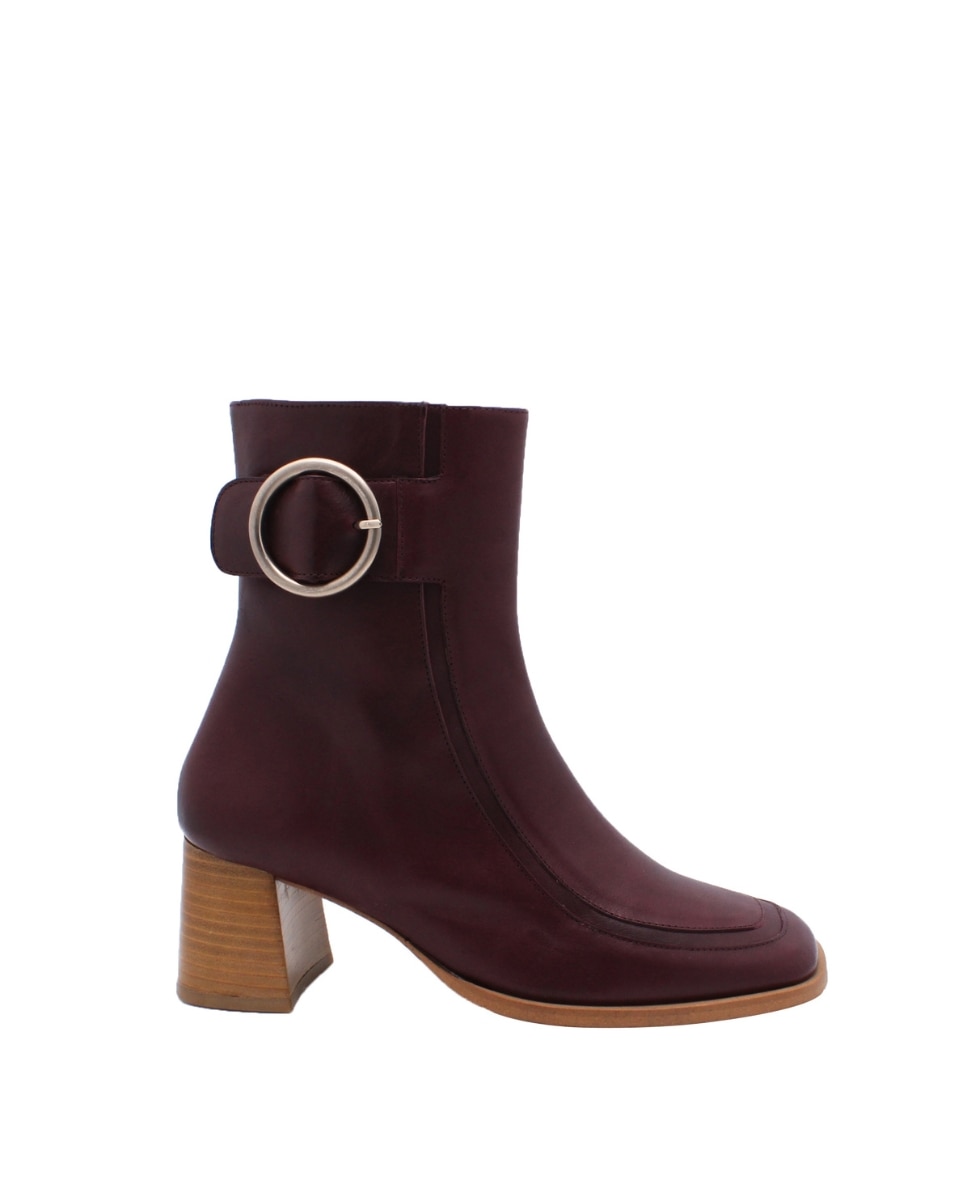 Botas Clássicas Florence Bordeaux em Pele Bordeaux-2