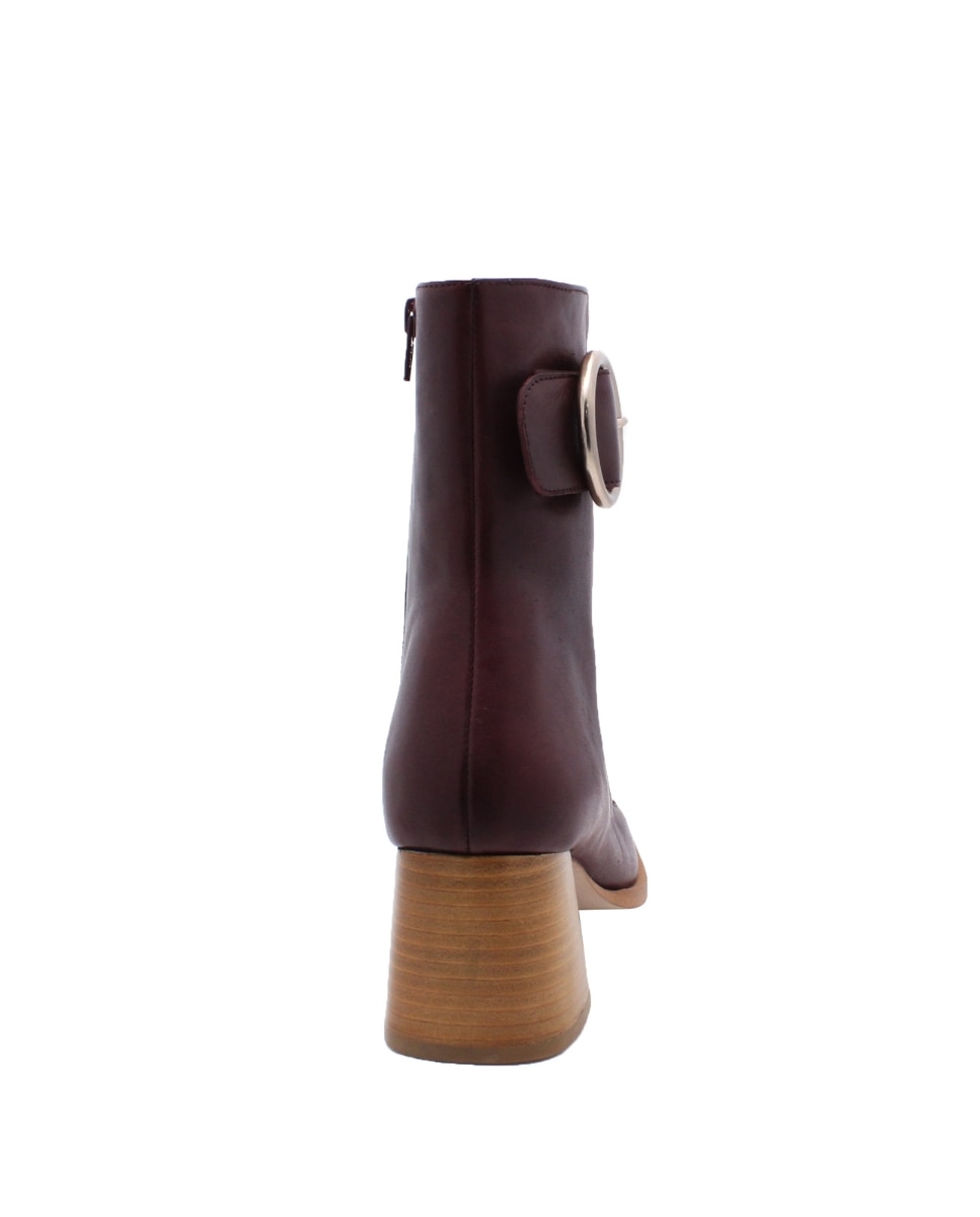 Botas Clássicas Florence Bordeaux em Pele Bordeaux-5