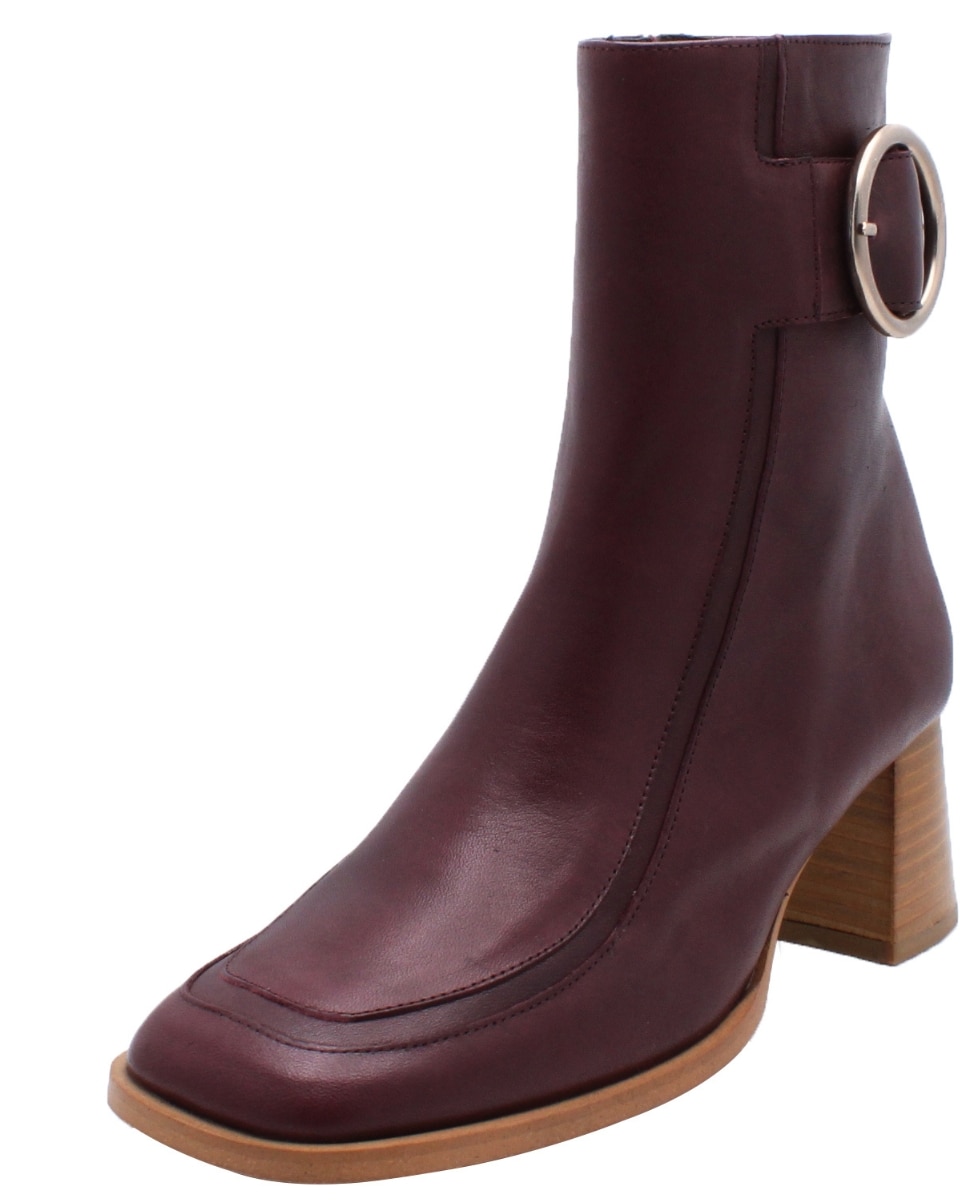 Botas Clássicas Florence Bordeaux em Pele Bordeaux-6