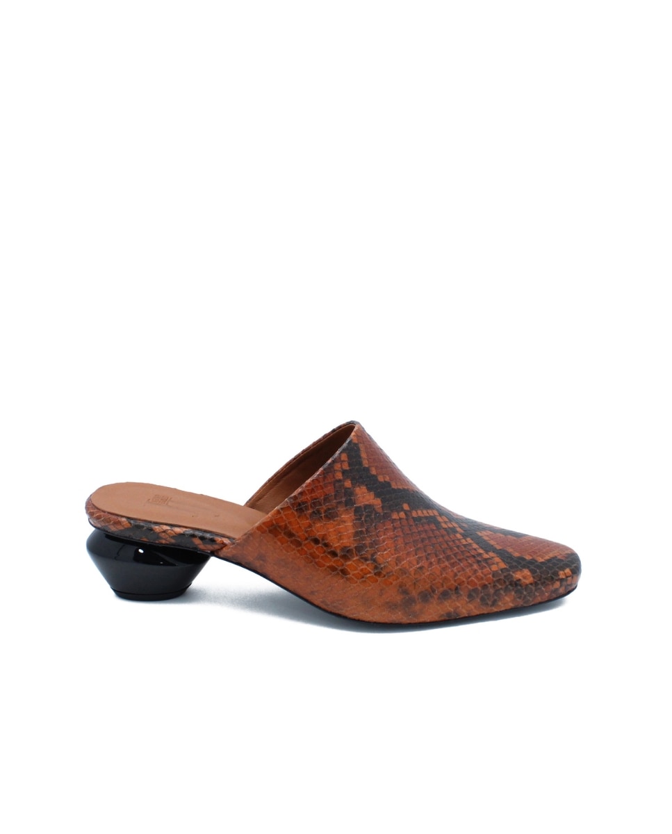 Sapatos de Salto Slingback Napoli Cognac Castanho-2