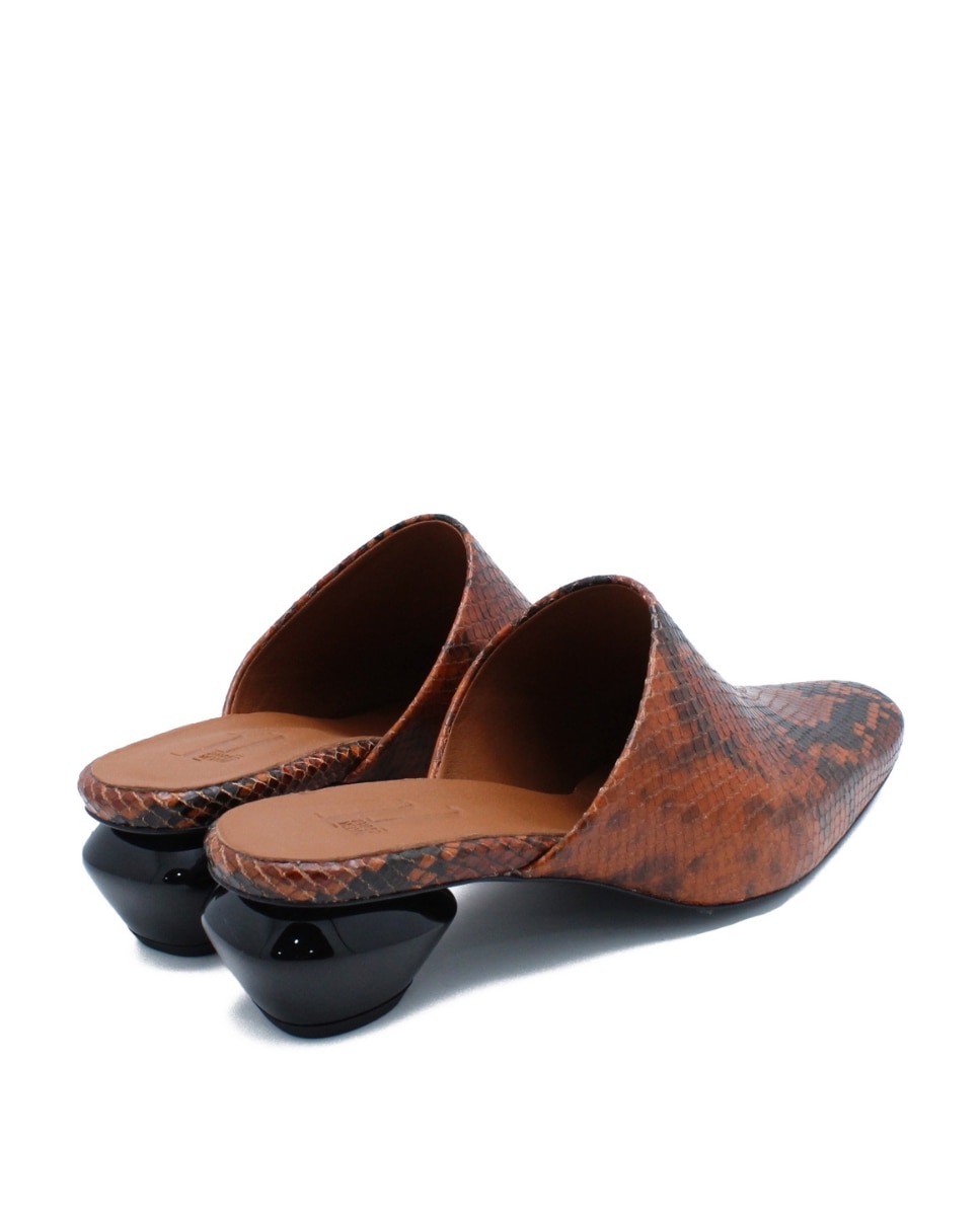 Sapatos de Salto Slingback Napoli Cognac Castanho-3