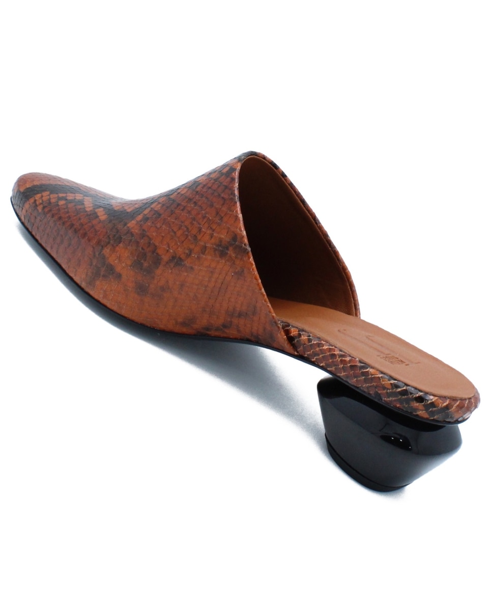 Sapatos de Salto Slingback Napoli Cognac Castanho-6