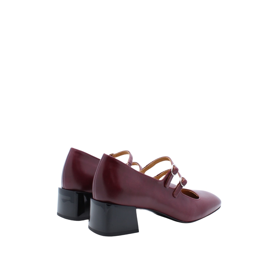 Sapatos Mary Jane Paris em Pele Bordeaux Bordeaux-4