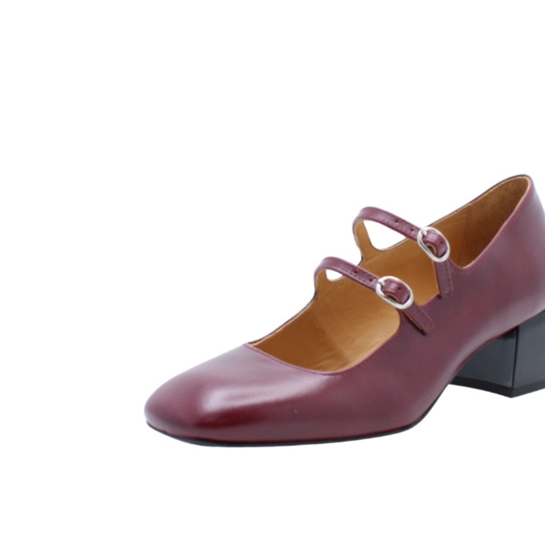 Sapatos Mary Jane Paris em Pele Bordeaux Bordeaux-5