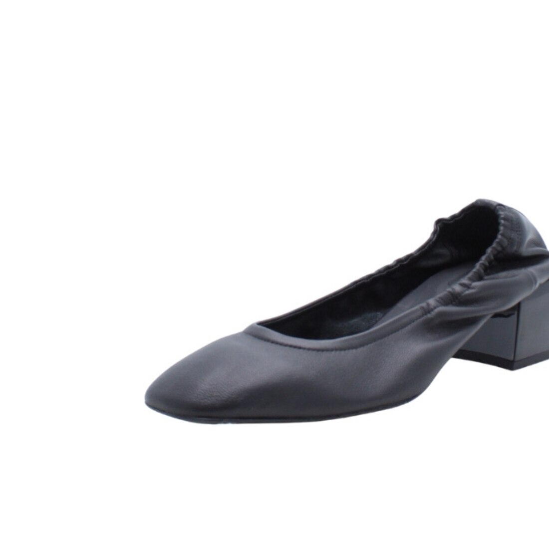 Sapatos de Salto Médio Paros em Pele Preta Preto-5