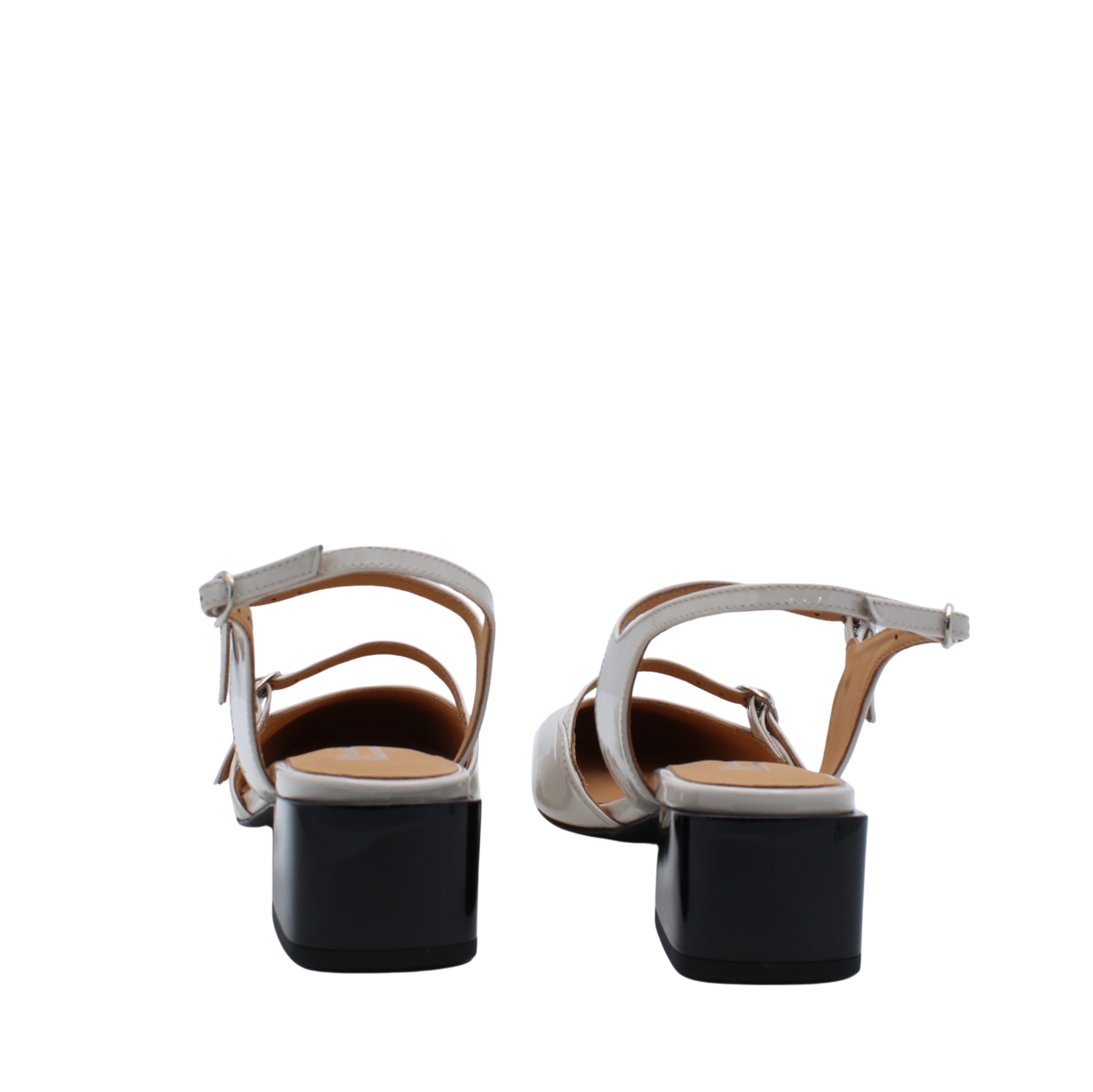 Sapatos Mary Jane Slingback Santorini em Pele Nude-3