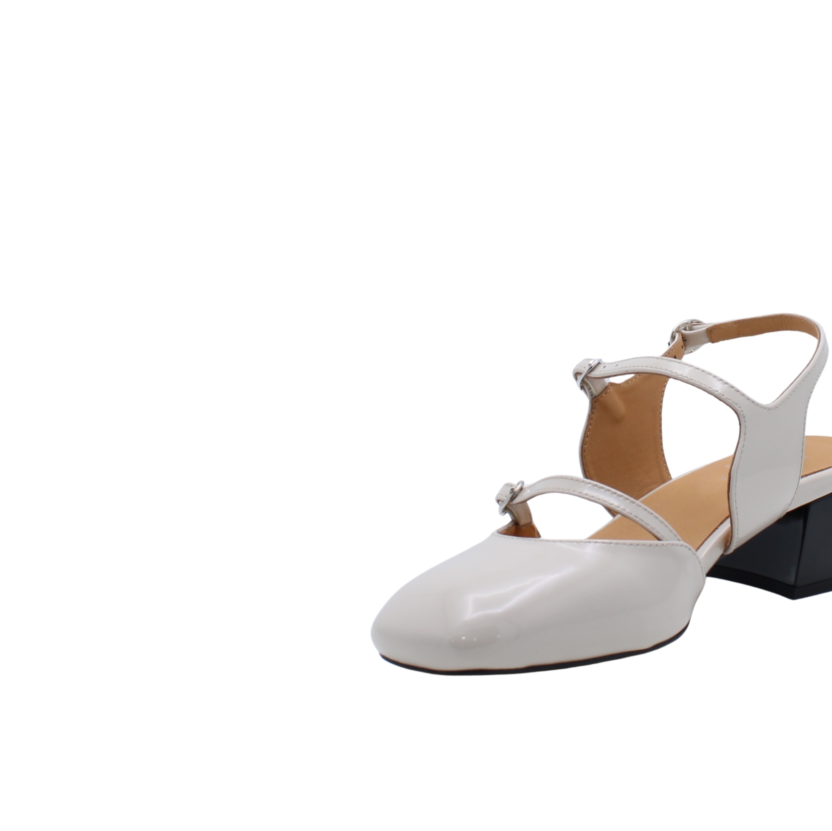 Sapatos Mary Jane Slingback Santorini em Pele Nude-5