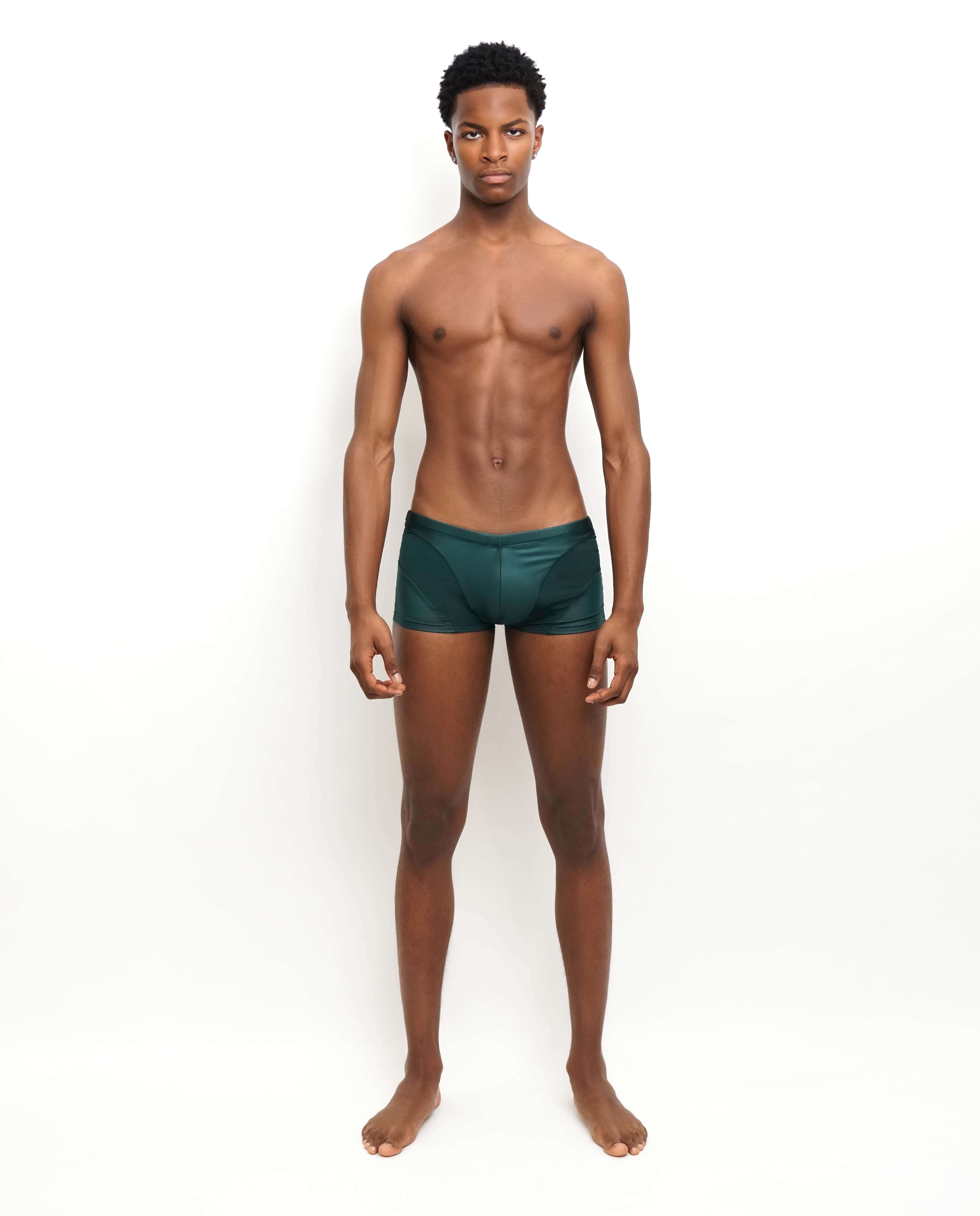 Imagem 0 de Calção de banho com cortes e elásticos de suporte em formato tanga