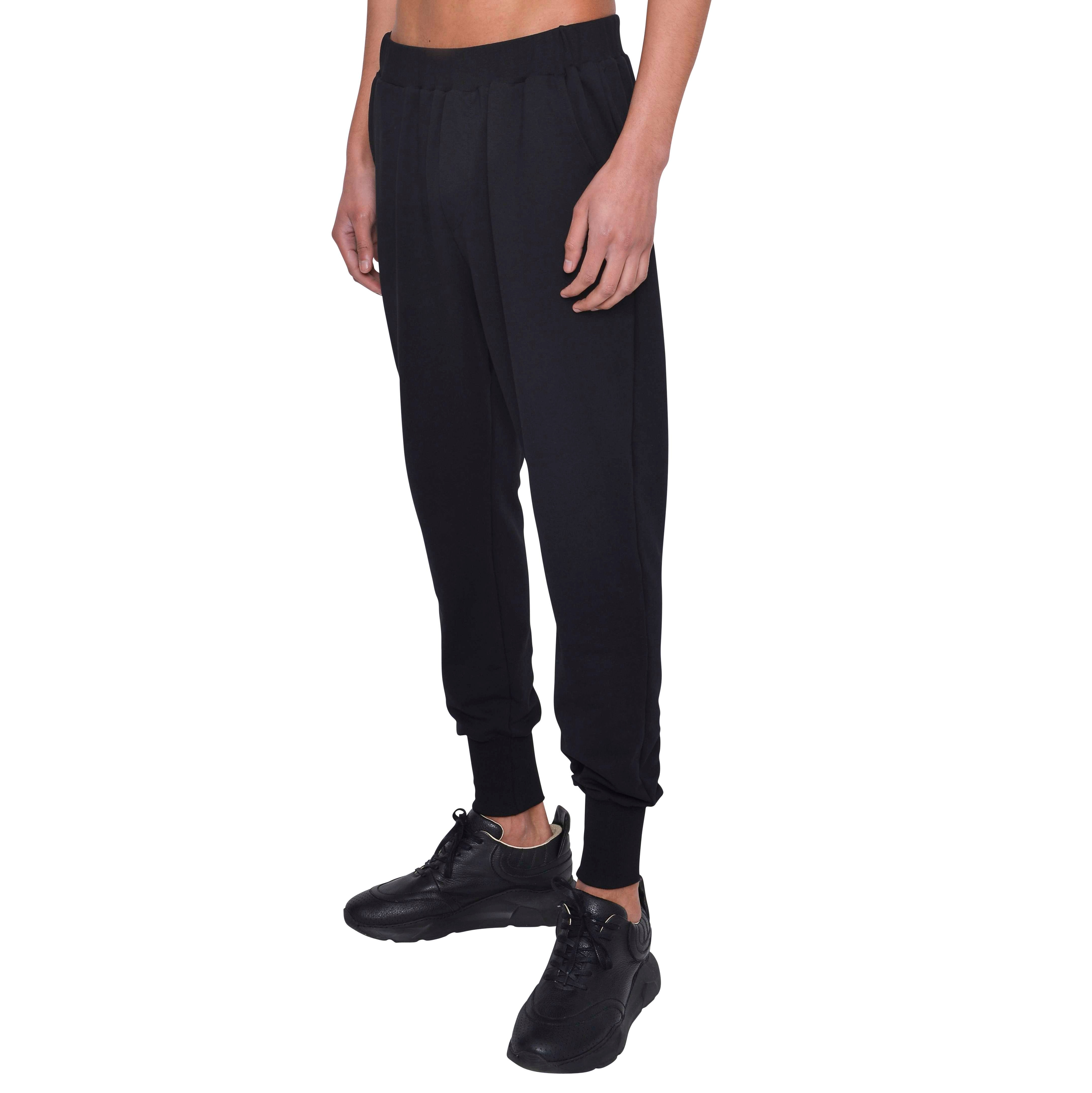 Imagem 0 de Calça malha elástico na cintura e cós alto elástico no tornozelo - Preto