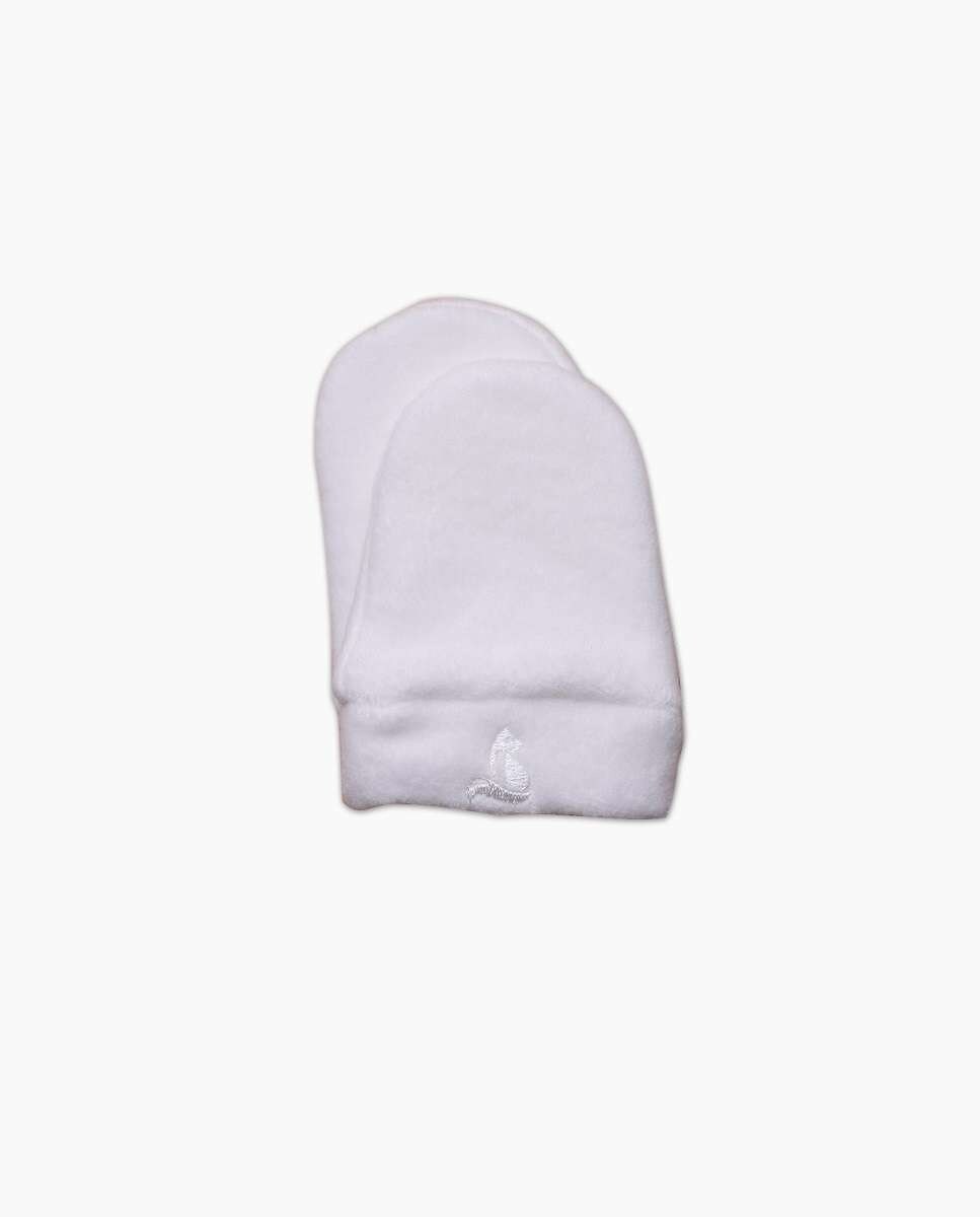 Luvas de bebé forradas- Branco Branco-1