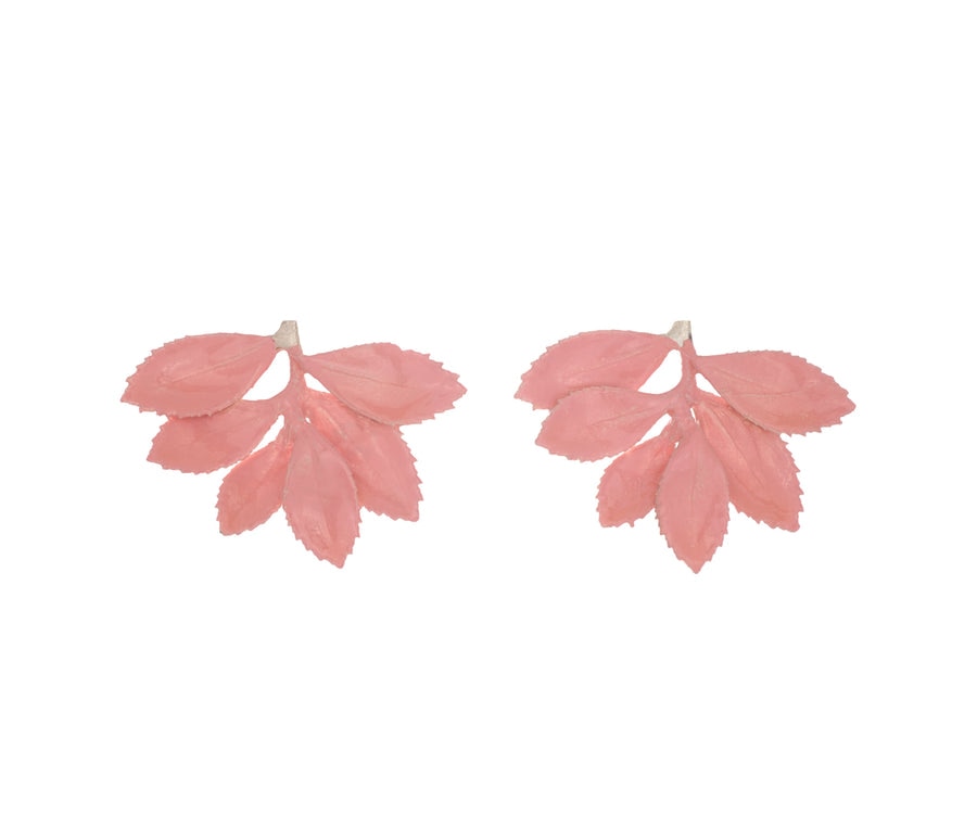 Brincos Ruber Folium Pink Rosa-1