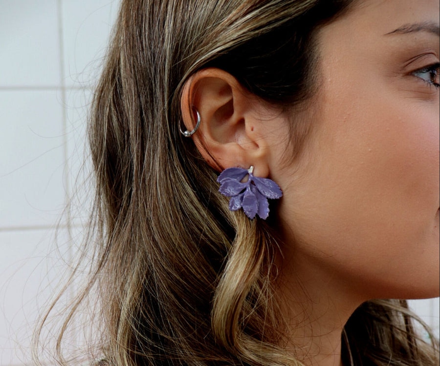 Brincos Ruber Folium Very Peri Lilás-3